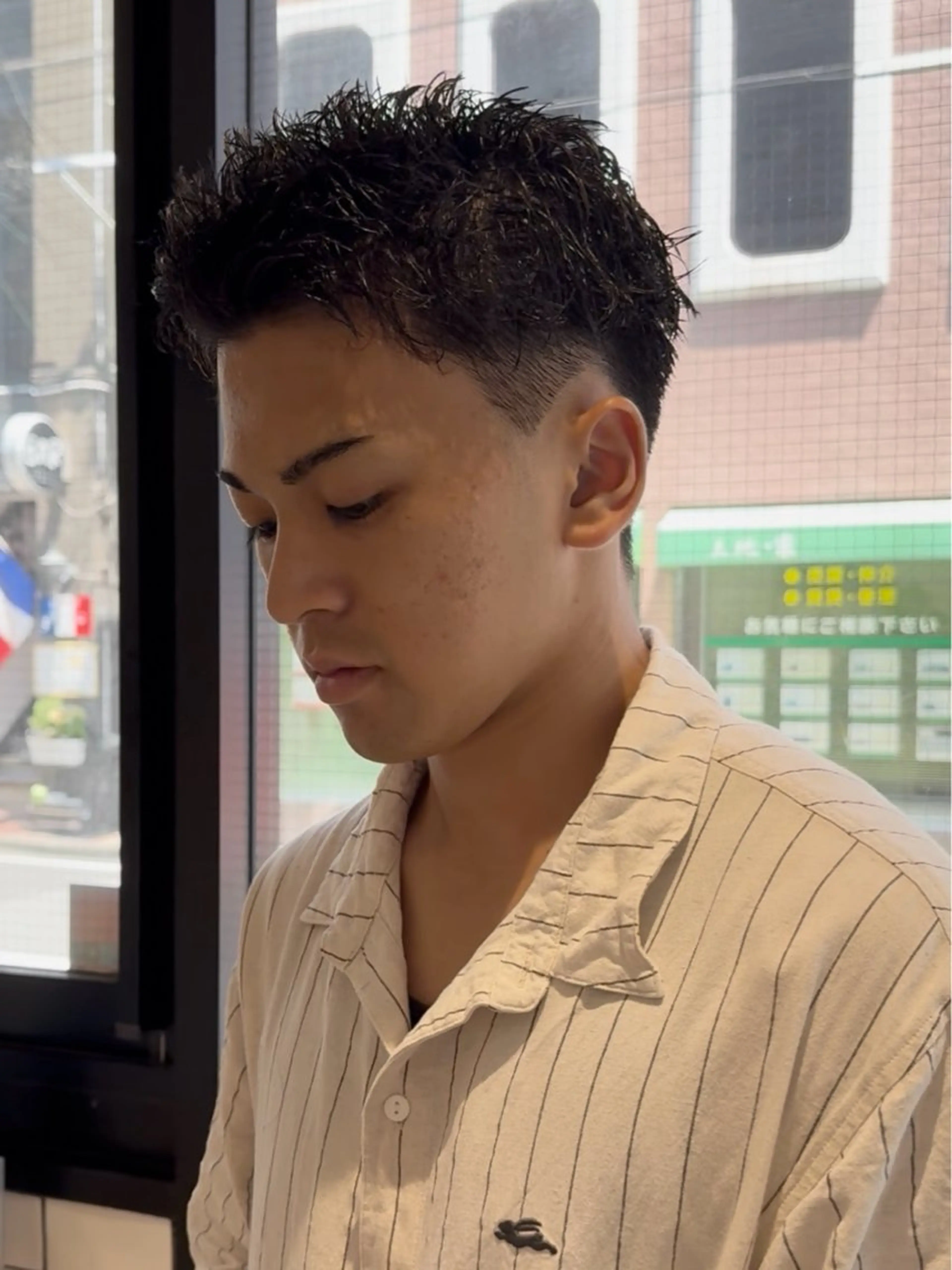 ショート パーマ メンズ フェザー/ニュアンス パーマ/ryutoのヘアスタイル