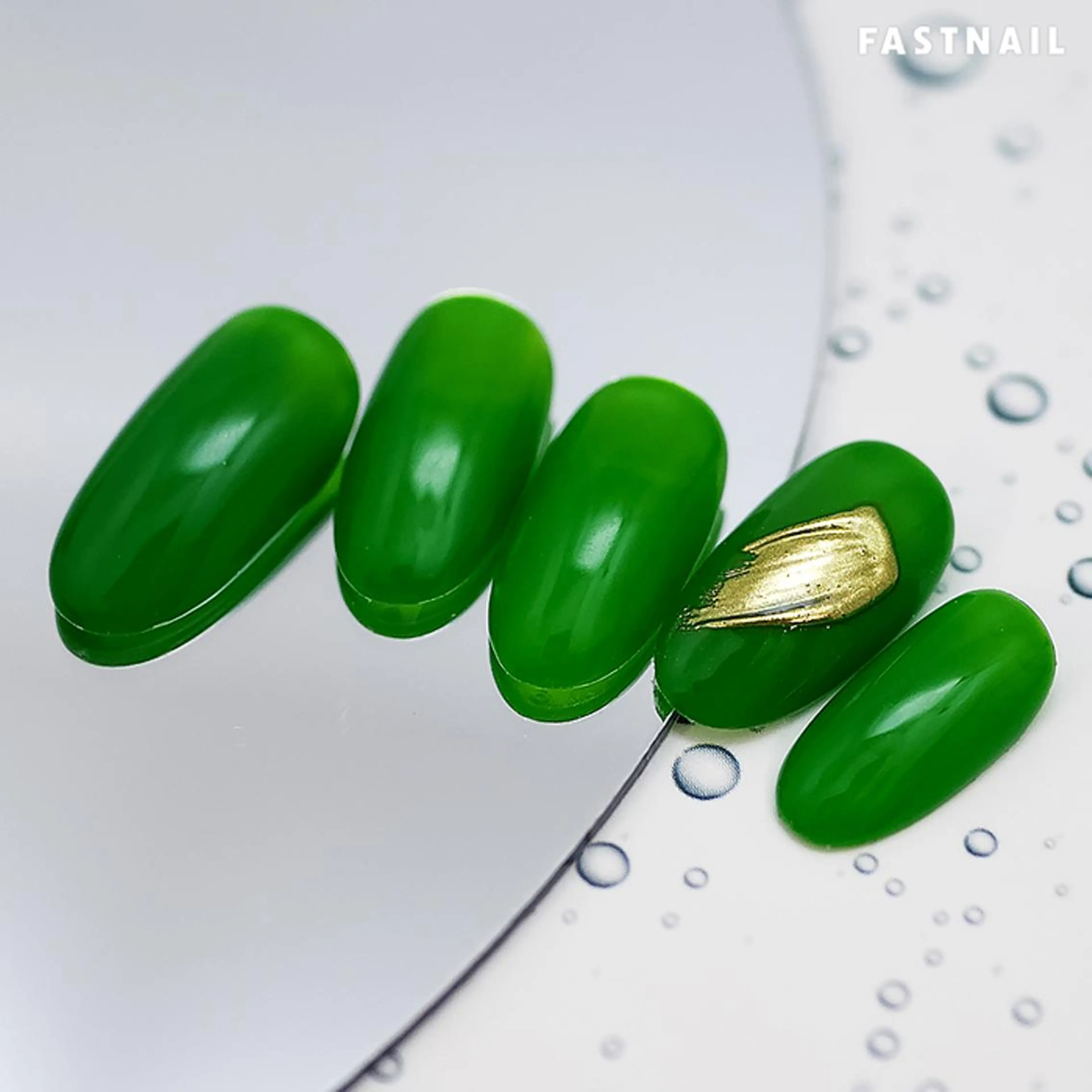 ネイル フットネイル フレンチネイル ジェルネイル グリーン ワンカラーネイル ファストネイル ロコ 春日のネイルデザイン