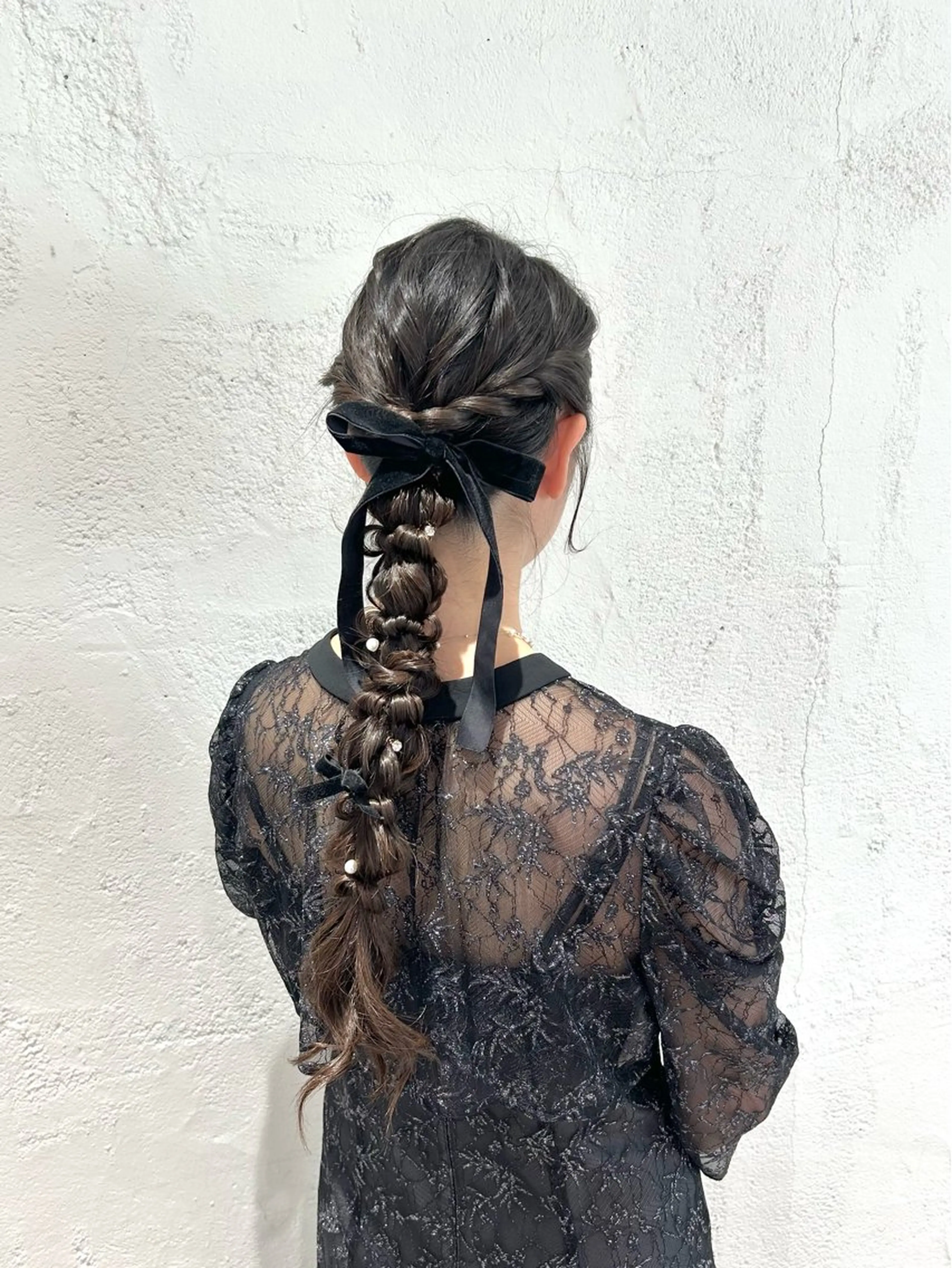 ヘアアレンジ ヘアセット ♛︎ きっか ♛︎ ヘアアレンジ🩵のヘアスタイル