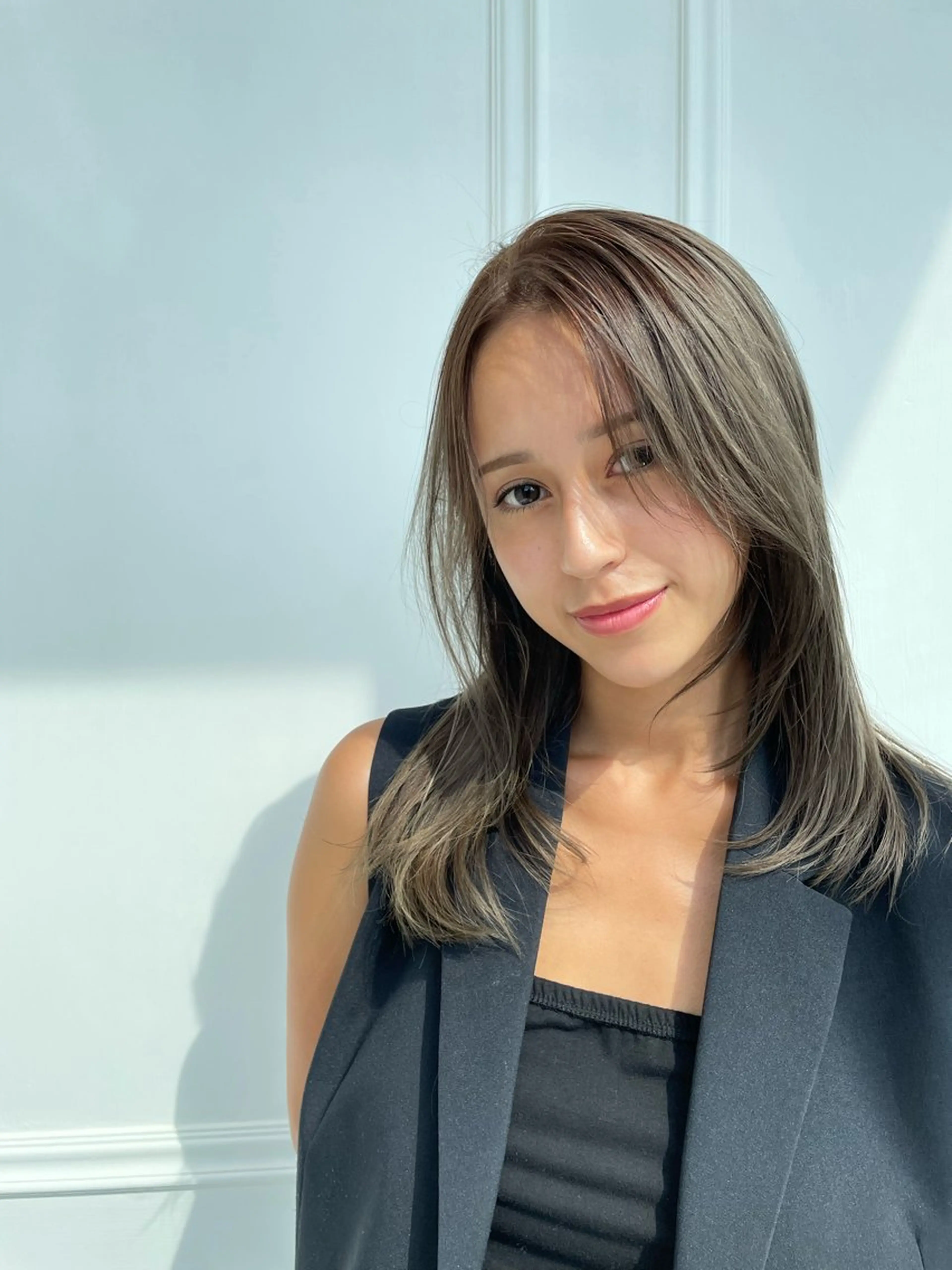 ミディアム チダアキフミ Ash大森のヘアスタイル