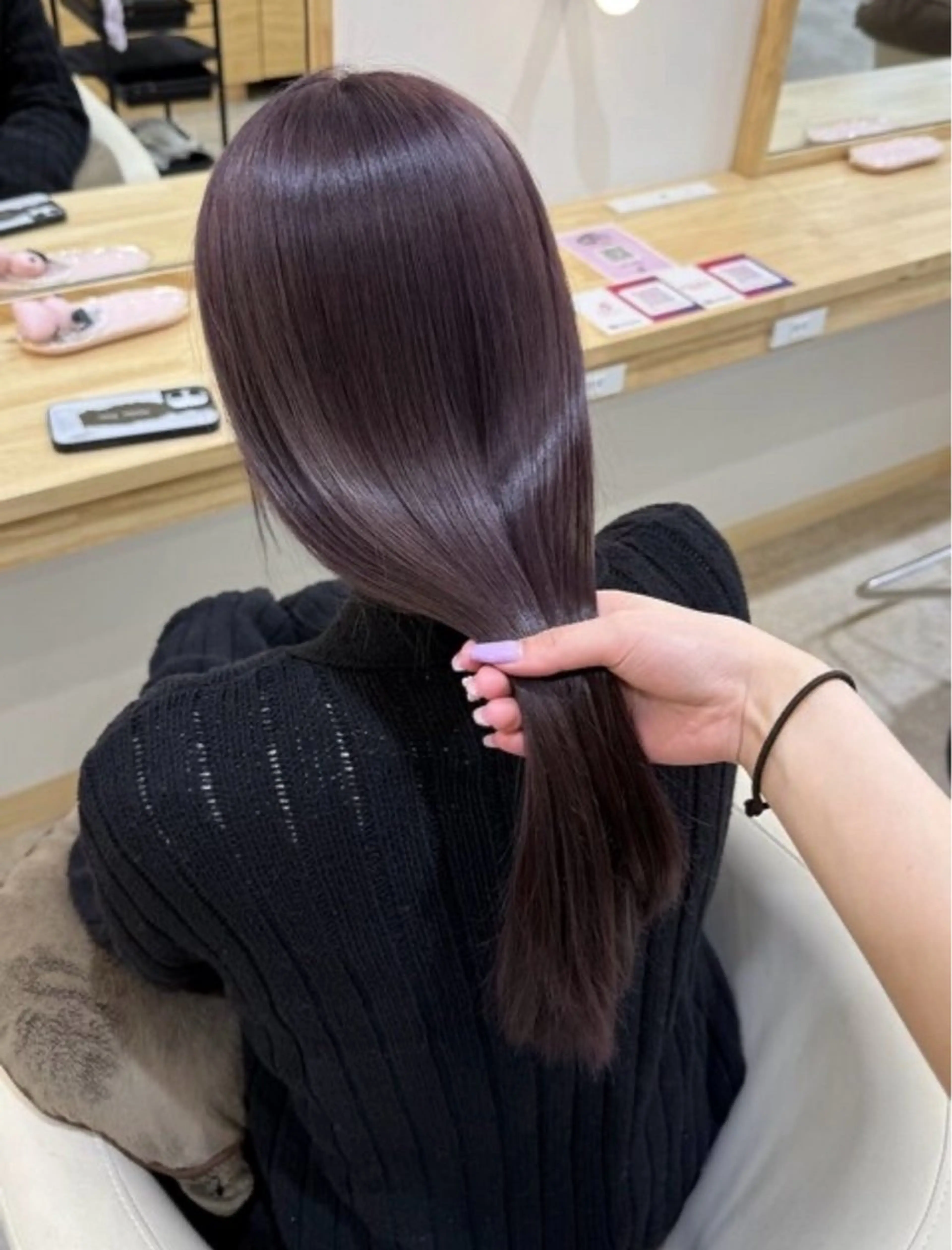 ロング カラー ヘアカラー トリートメント くびれヘア/髪質改善 はるのヘアスタイル