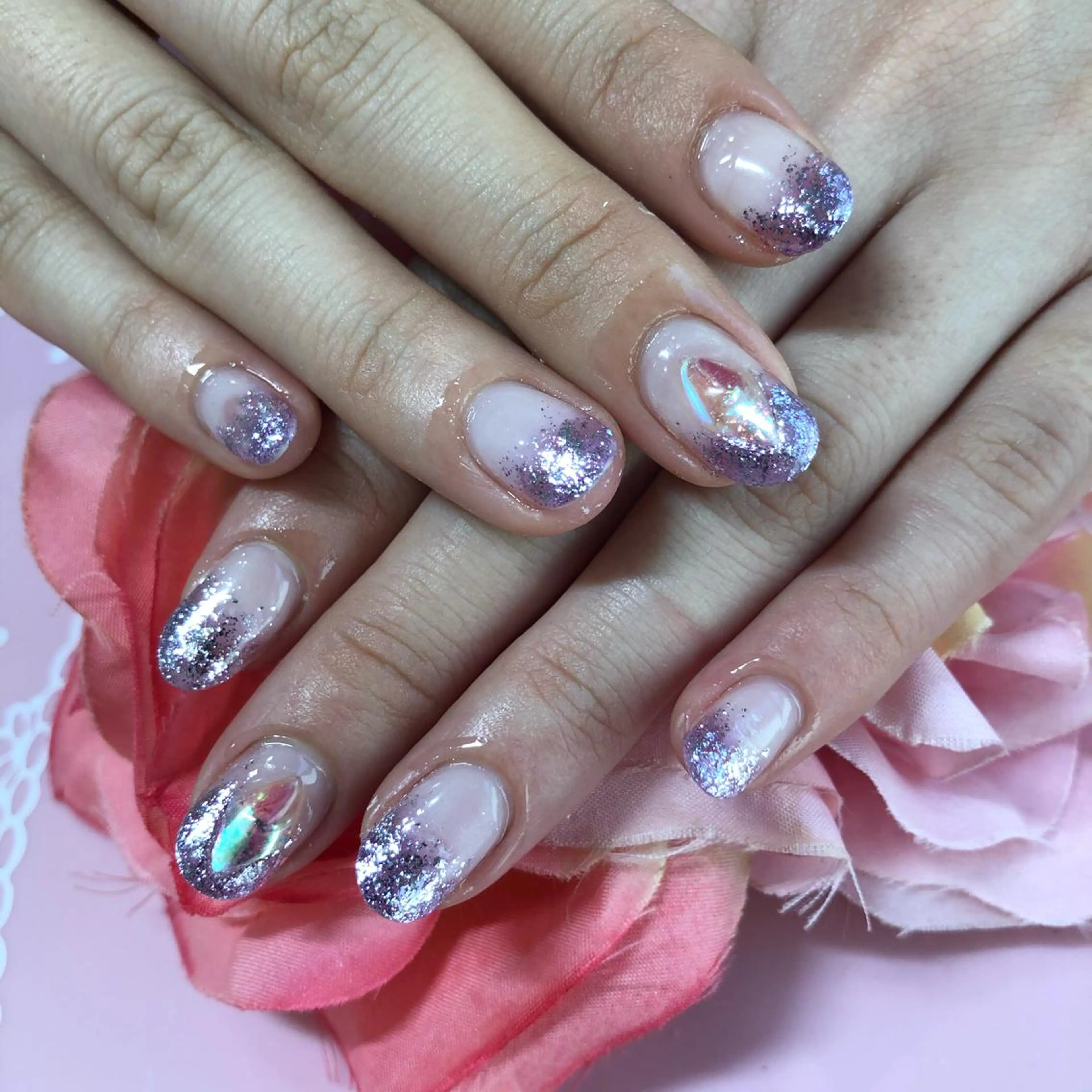 ショート ネイル ハンドネイル 《LB》ラブリエ Nail&eyeのマツエク・マツパデザイン