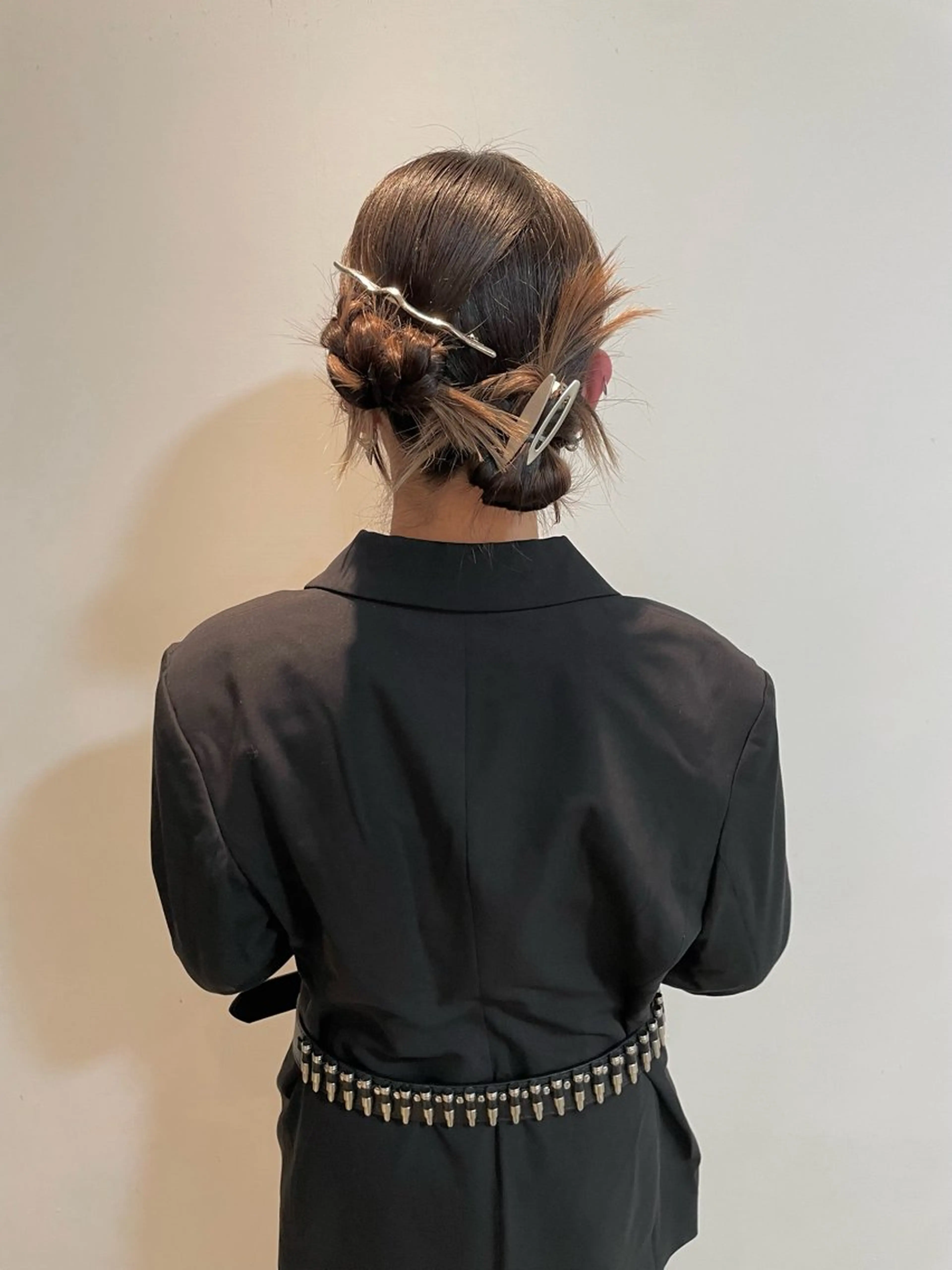 ミディアム ヘアアレンジ mizu🐾 hair braceのヘアスタイル
