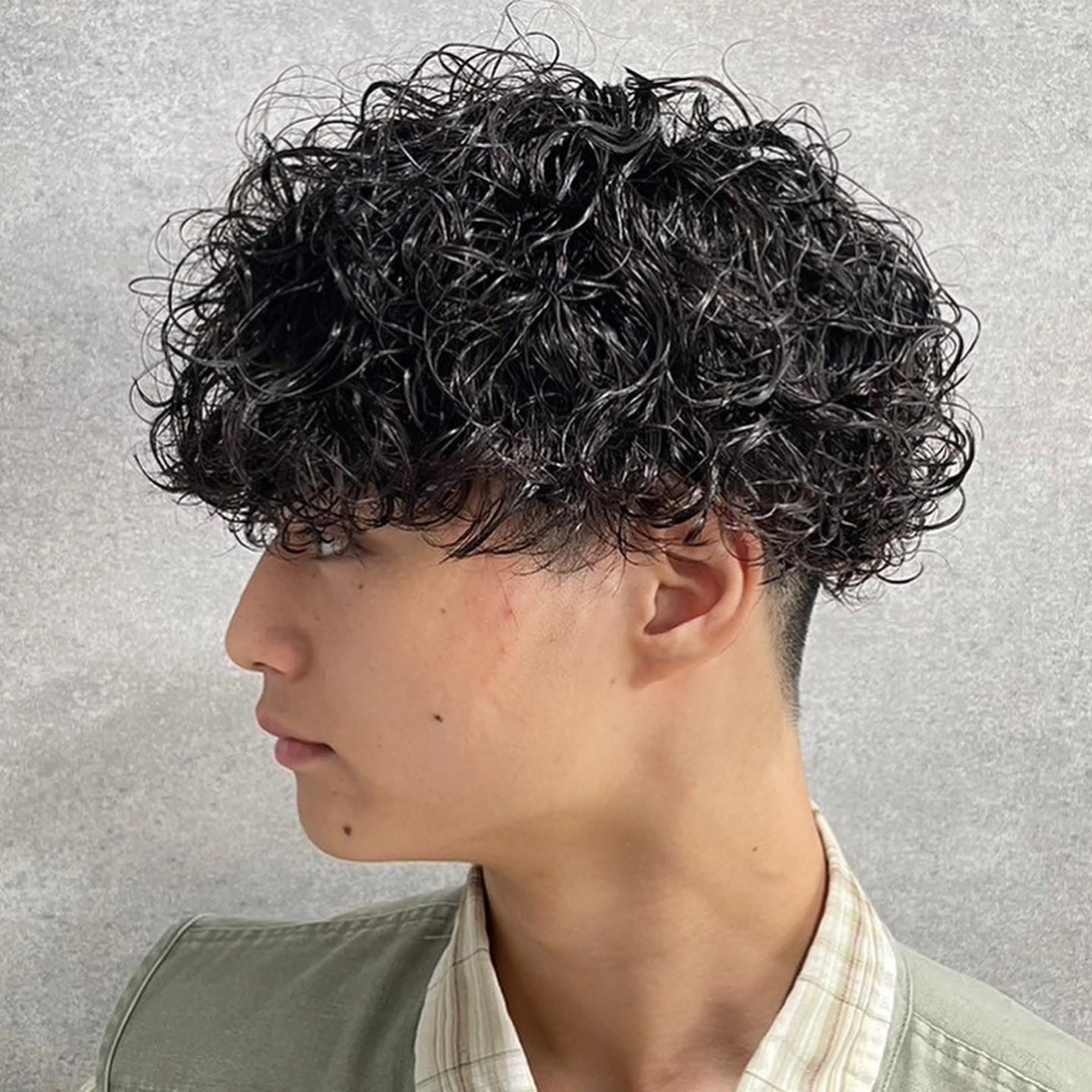 パーマ ヘアアレンジ メンズ 髪質改善 川合 智之のヘアスタイル