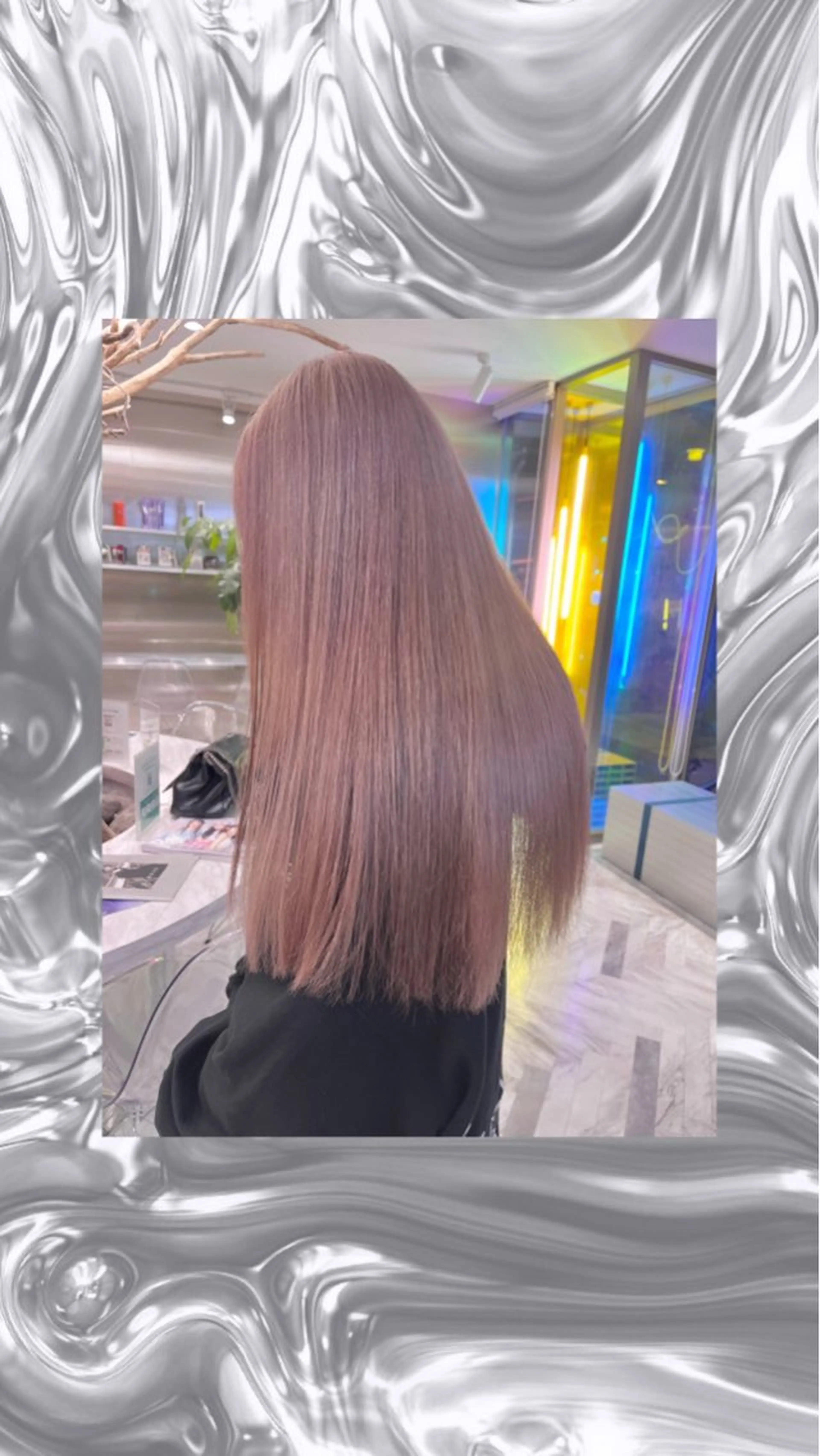 ロング ヘアカラー 🩵ゆりあ ／ベージュ／ボブ🩵のヘアスタイル