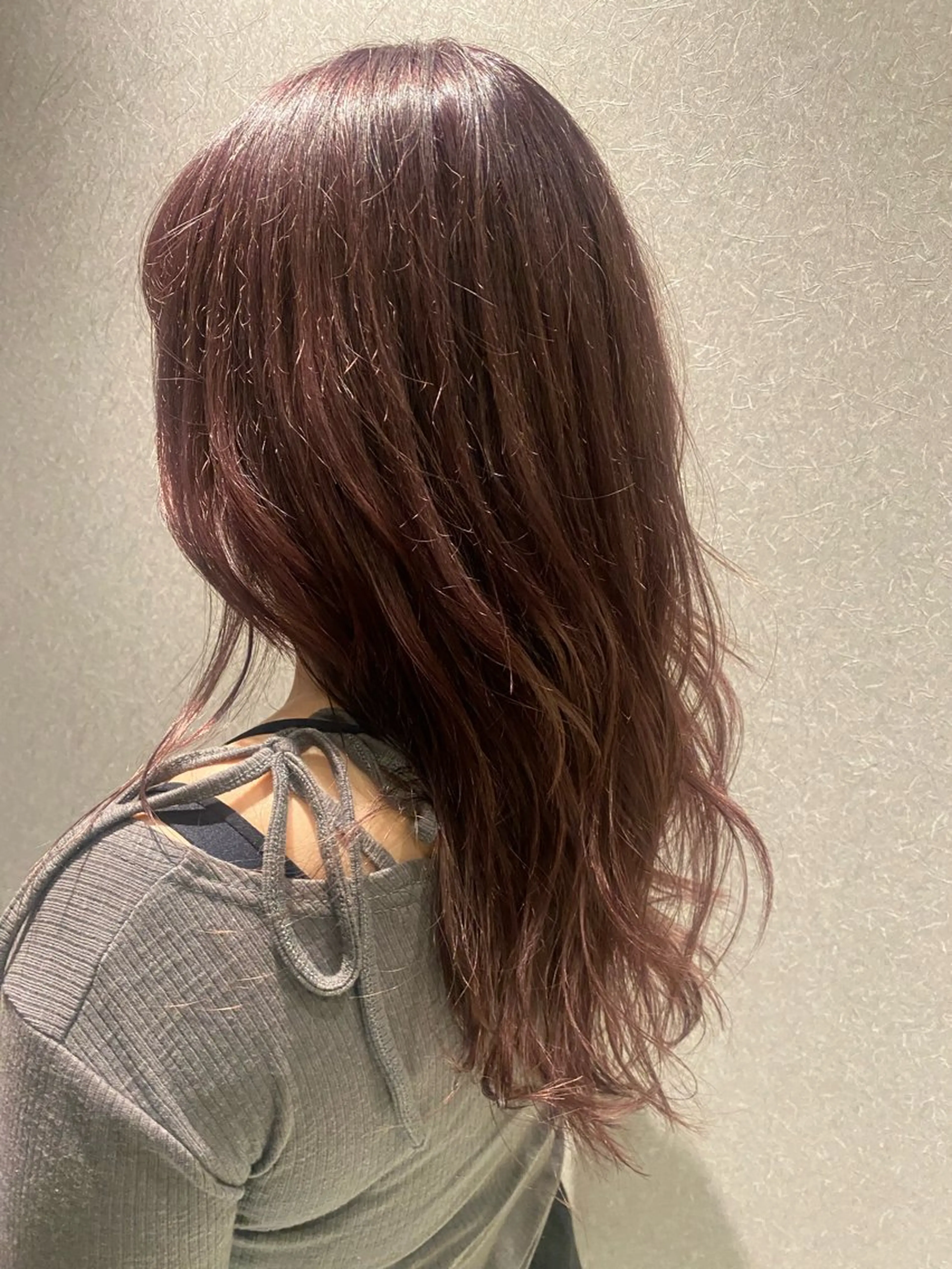 カラー ラベンダーカラー ピンクカラー ピンクラベンダー 学生 フルカワ ノゾミのヘアスタイル