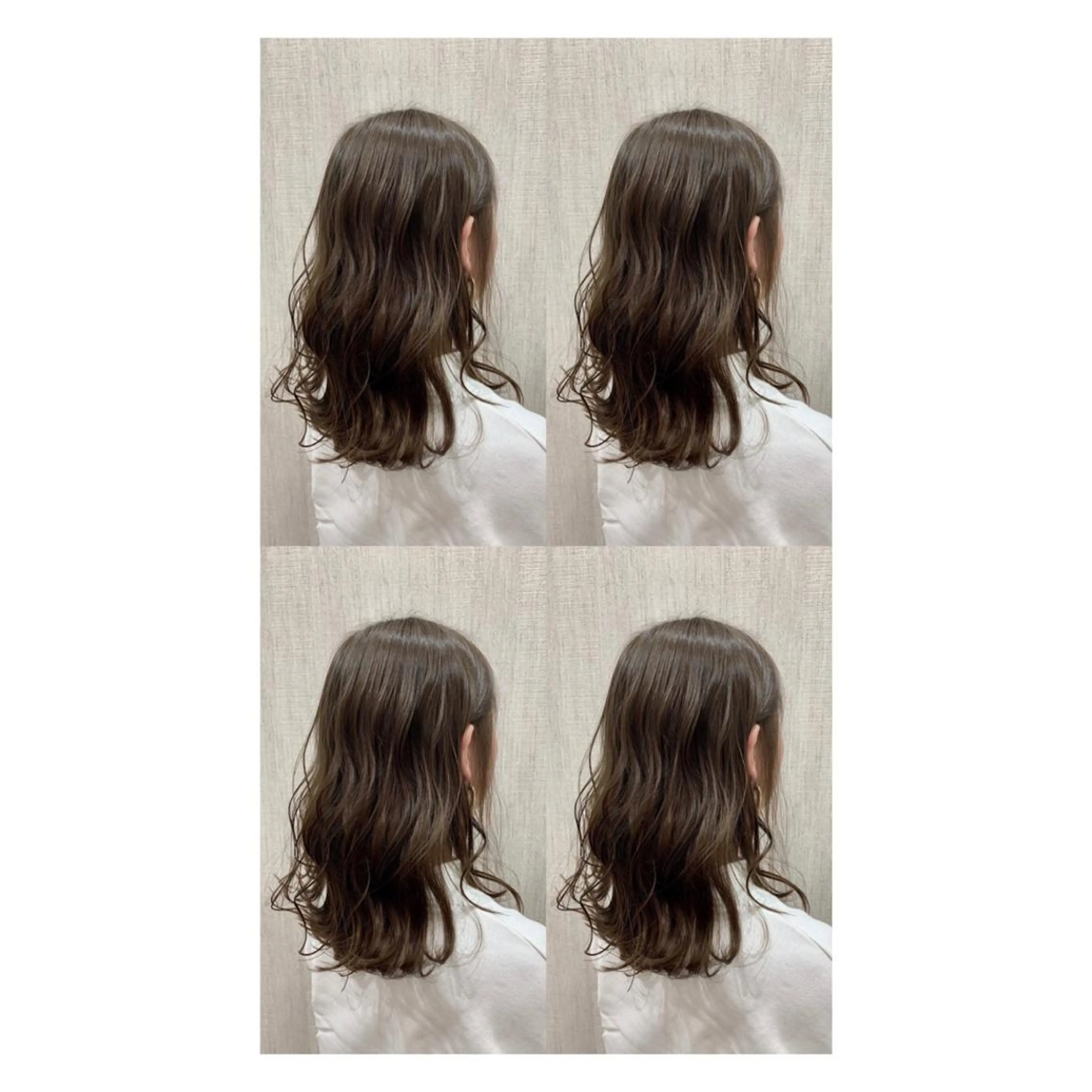 セミロング カラー ヘアカラー トリートメント 店長✨レイヤー✖️ 髪質改善✖️韓国ヘアのヘアスタイル