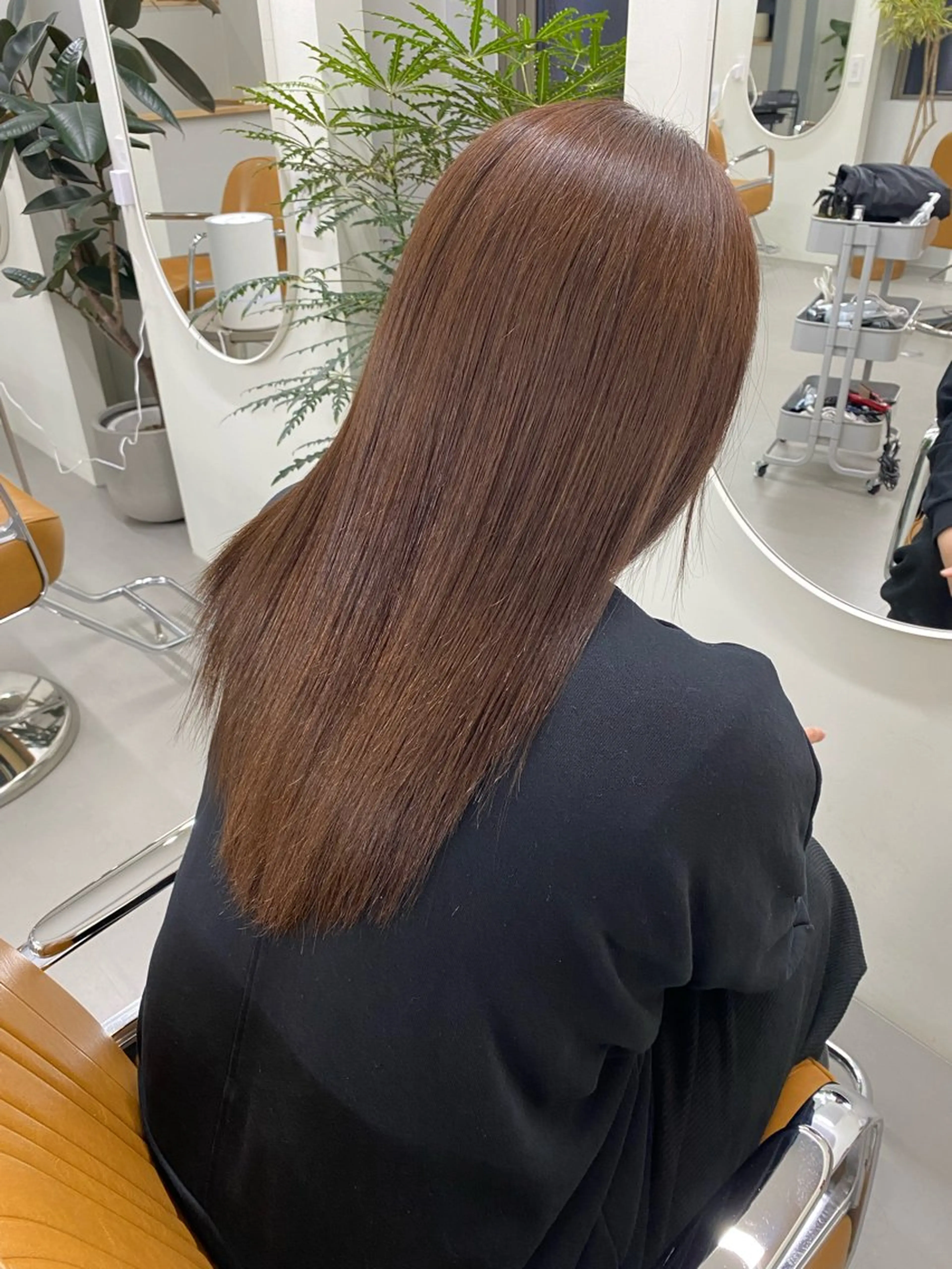 カラー ブラウンカラー 檜 果歩のヘアスタイル