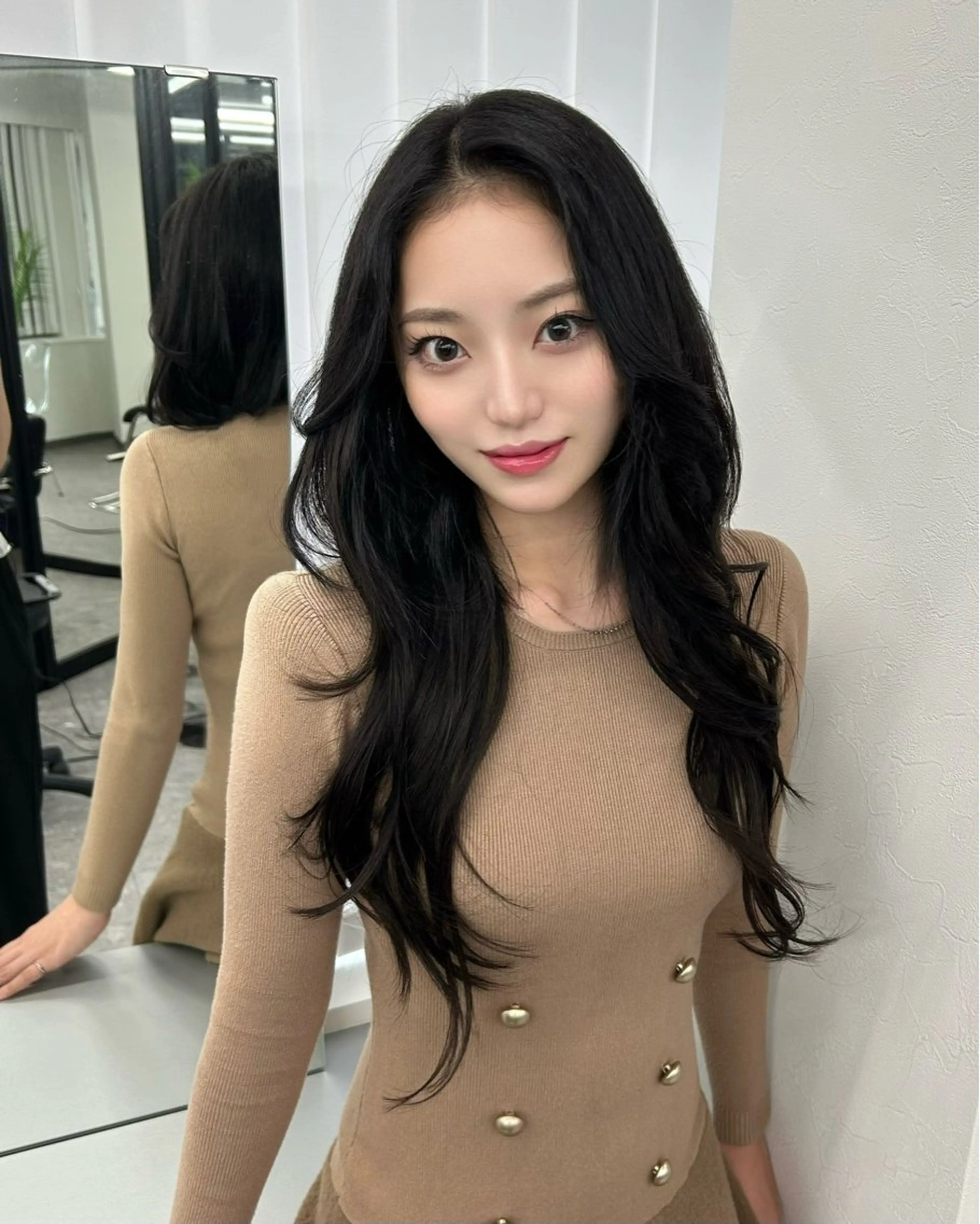 ロング カラー ヘアカラー エクステ nanaka 🤍韓国ワンホンヘアのヘアスタイル