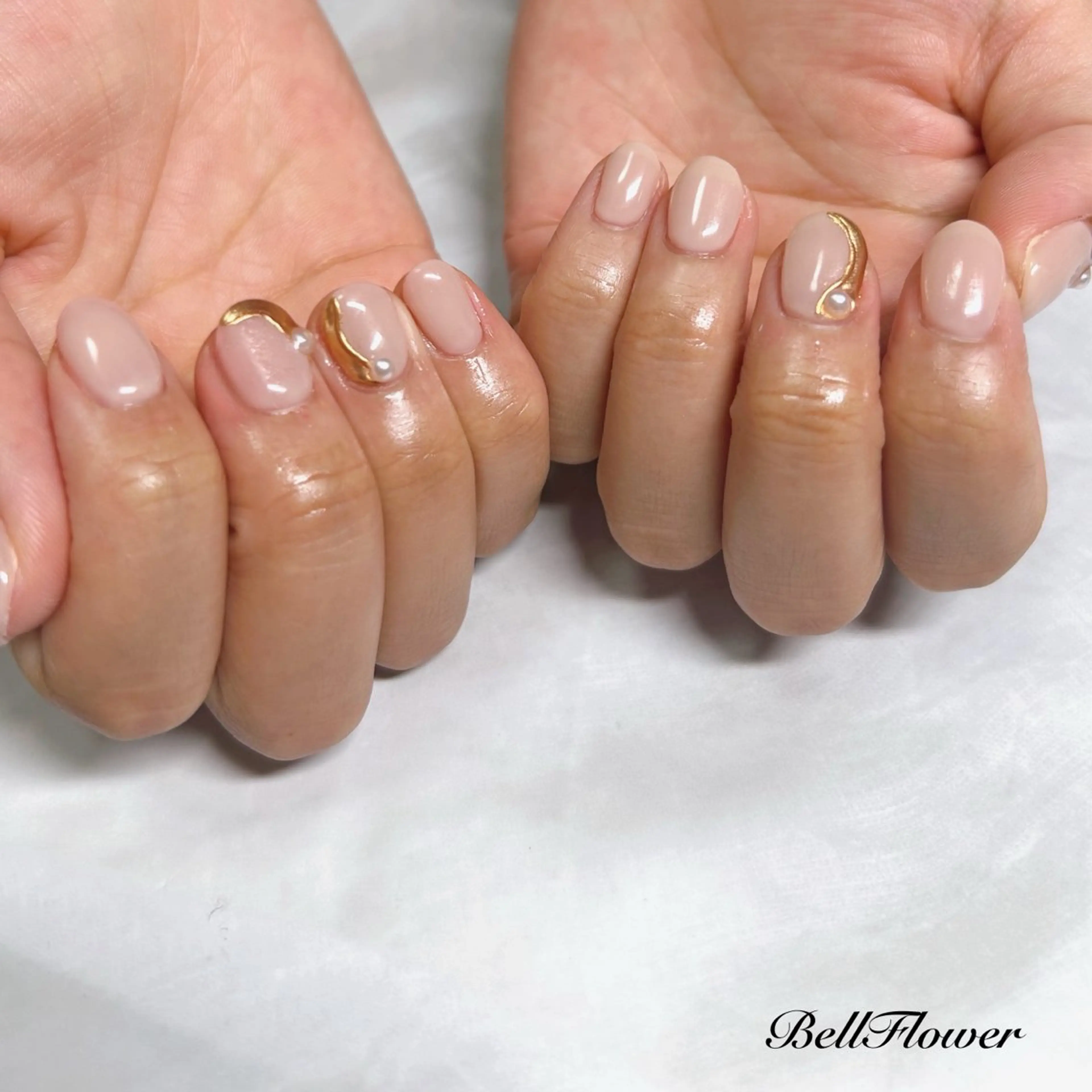 ネイル ハンドネイル Bell Flowerのネイルデザイン