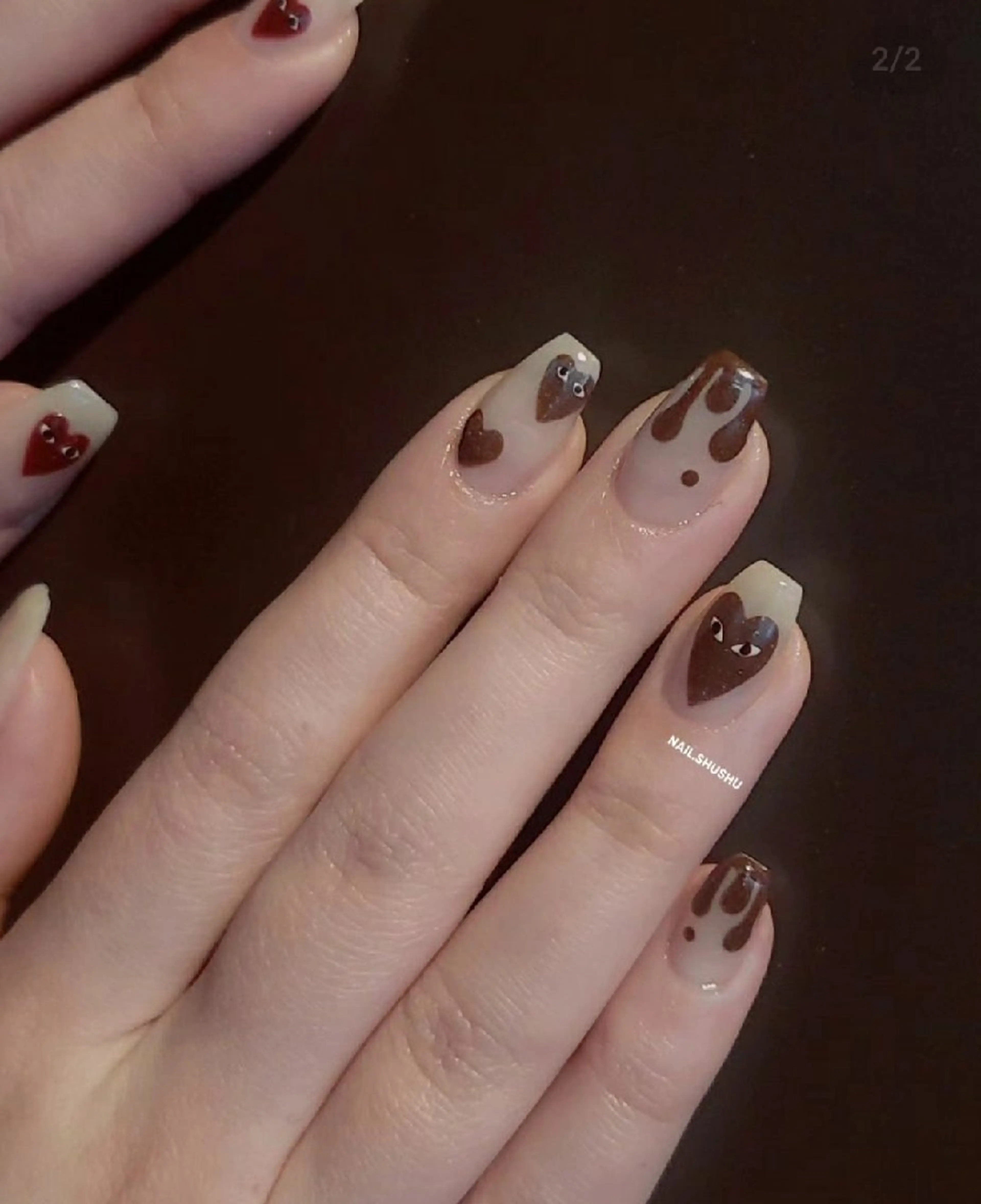 ネイル 持ち込み ニュアンスネイル ワンカラーネイル シンプルネイル 冬ネイル ハンドネイル 3dパーツ/流行り 👧shushu❤️のネイルデザイン
