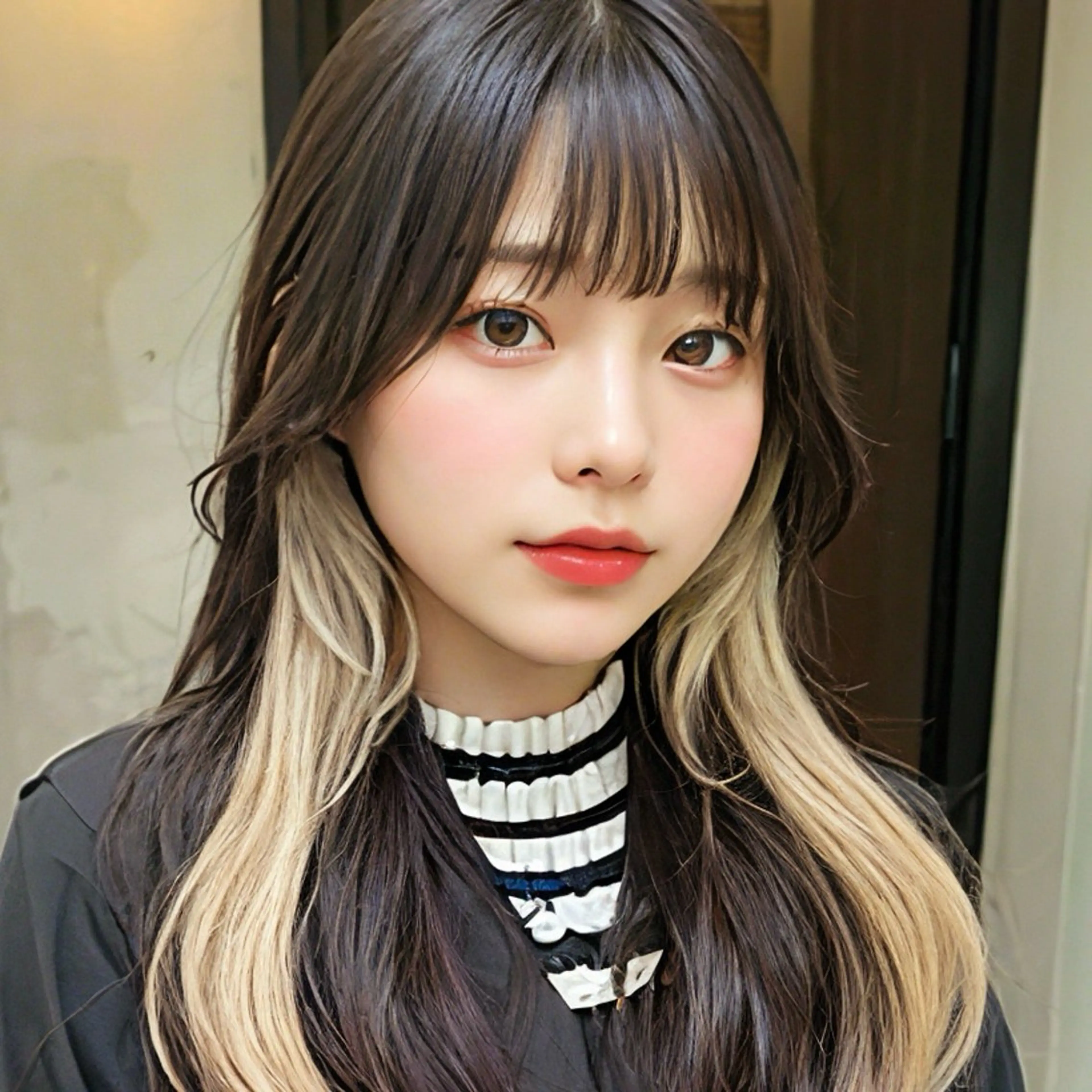 ロング カラー ブリーチ ブロンド ケアブリーチ インナーカラー レイヤーカット カット ヘアカラー トリートメント インナーカラー/レイ ヤーカット♡/マキシのヘアスタイル