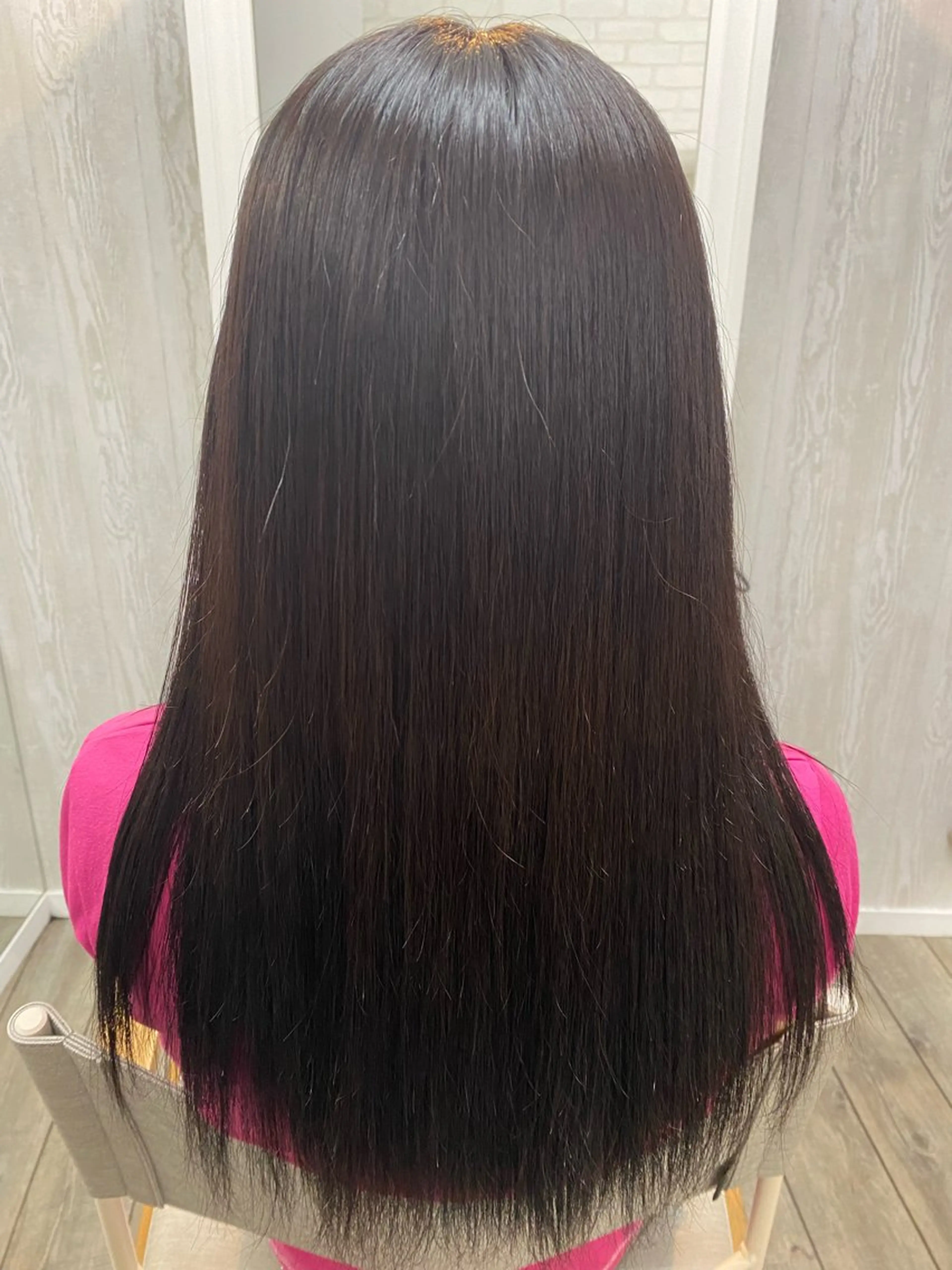 ロング ロング 縮毛矯正 トリートメント THETAふじみ野 野宮のヘアスタイル