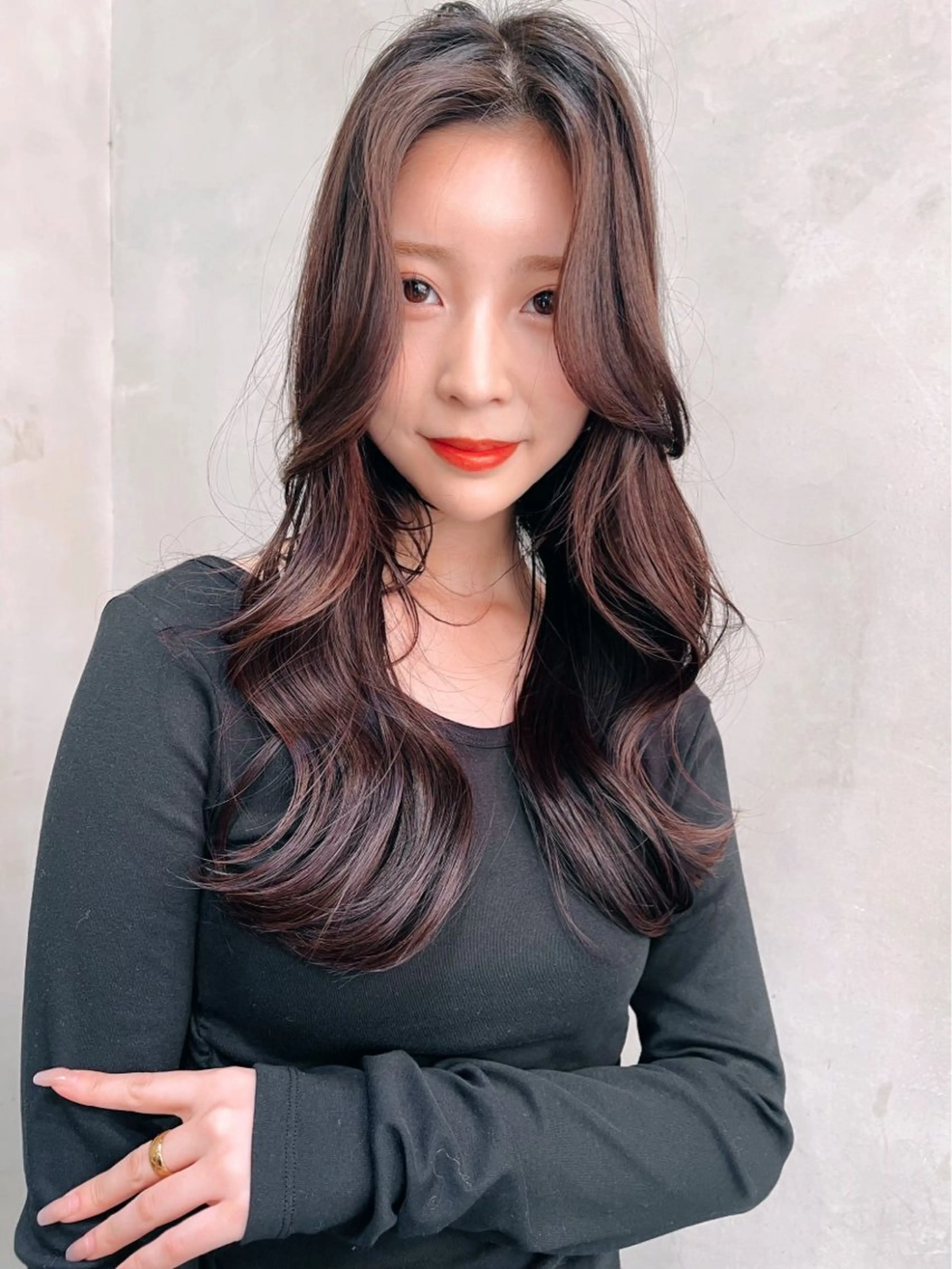 ロング カラー ヘアカラー トリートメント ヘッドスパ サラサラ美髪へ✨ RIKUTOのヘアスタイル