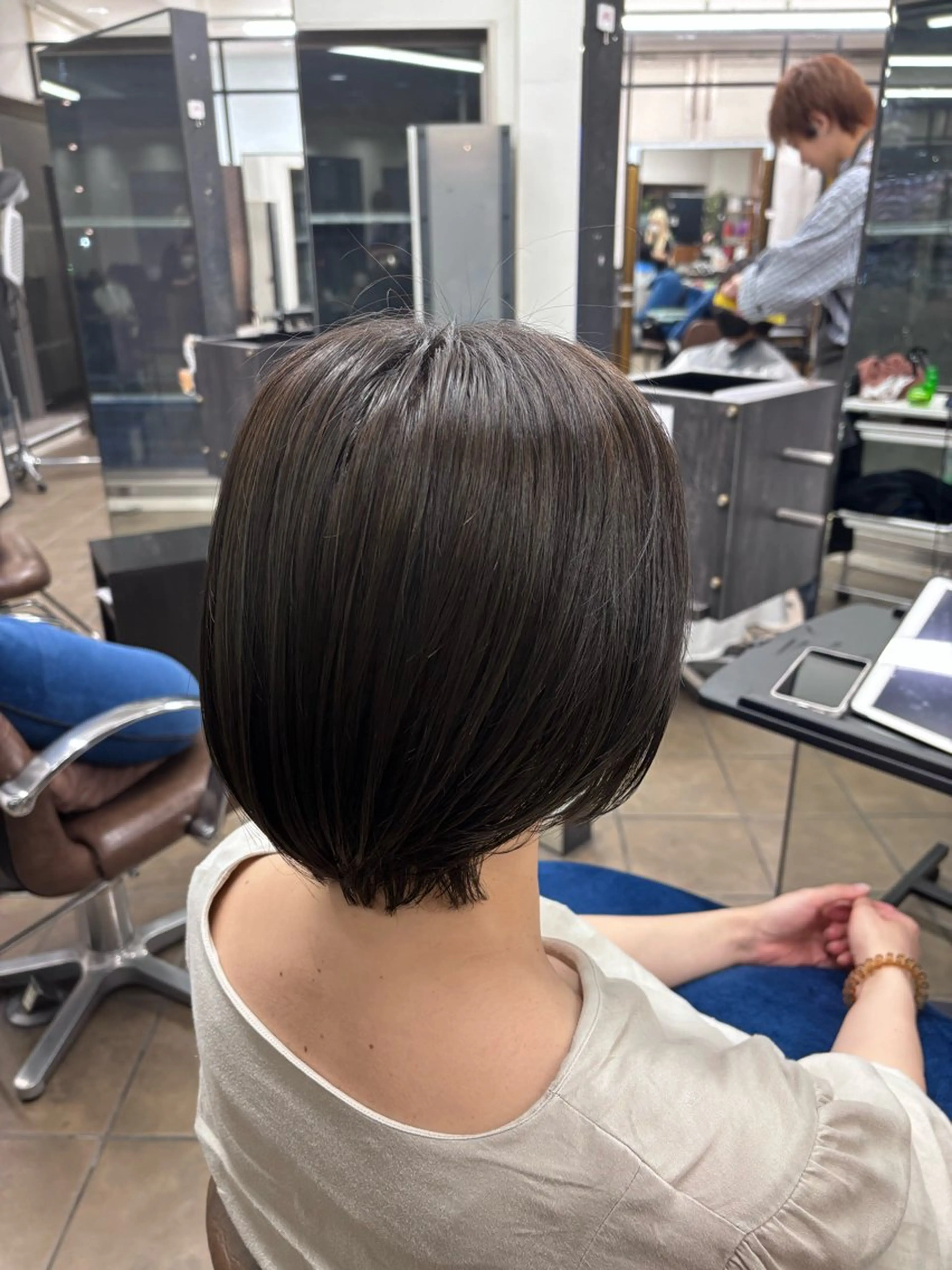 ショート カラー グレージュ オリーブグレージュ オリーブグレー オレンジ 🦄カラーモデル 募集中🦄ちえみのヘアスタイル