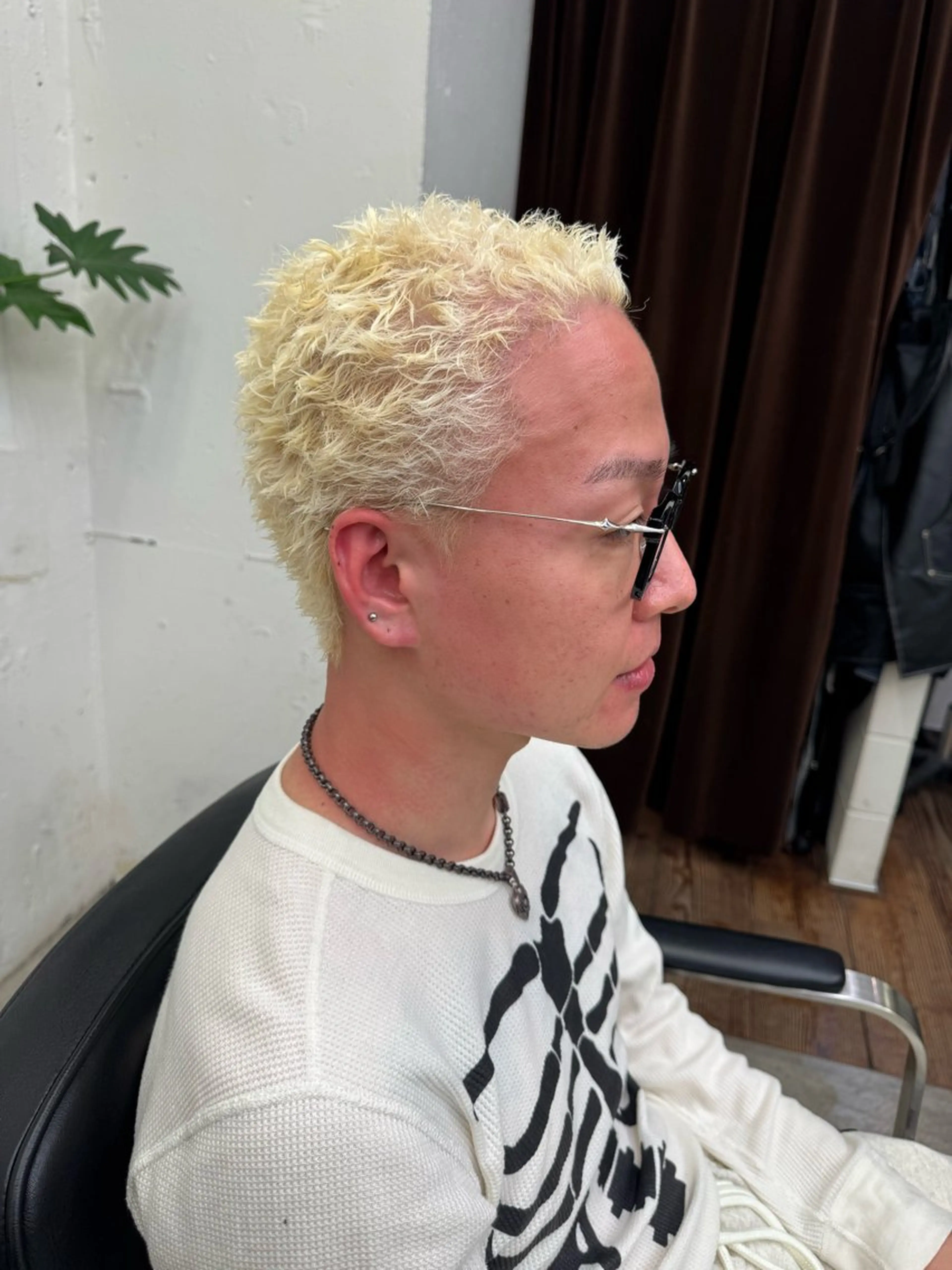 ショート カラー パーマ メンズ メンズパーマ カット ヘアカラー パーマ 💈メンズ特化💈 TASUKUのヘアスタイル