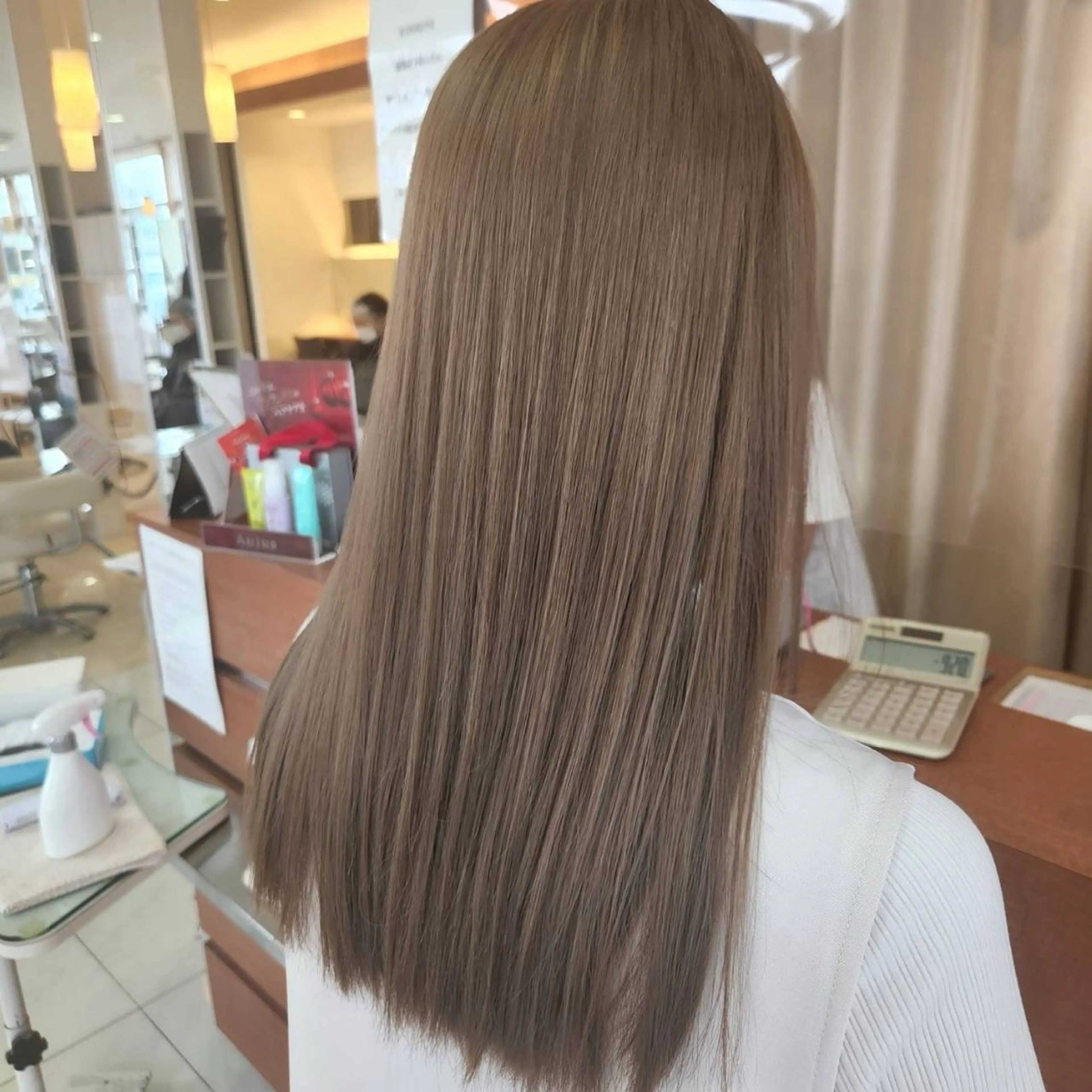 カラー ブリーチ ヘアカラー トリートメント 💖透明感カラー 板倉百花💖のヘアスタイル
