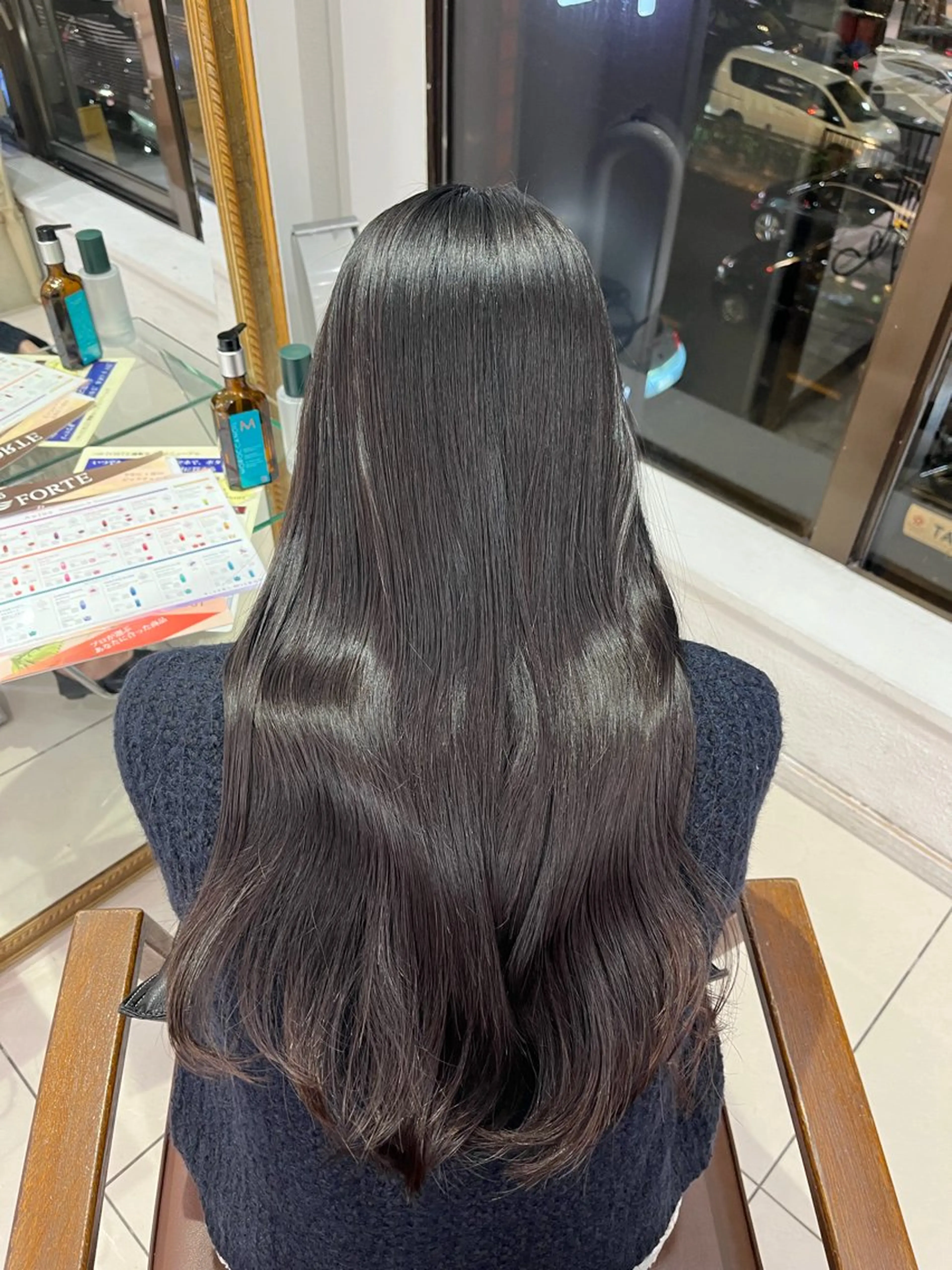 ロング カット ヘアカラー トリートメント 巻ける🫧縮毛矯正 💞はな🎀のヘアスタイル