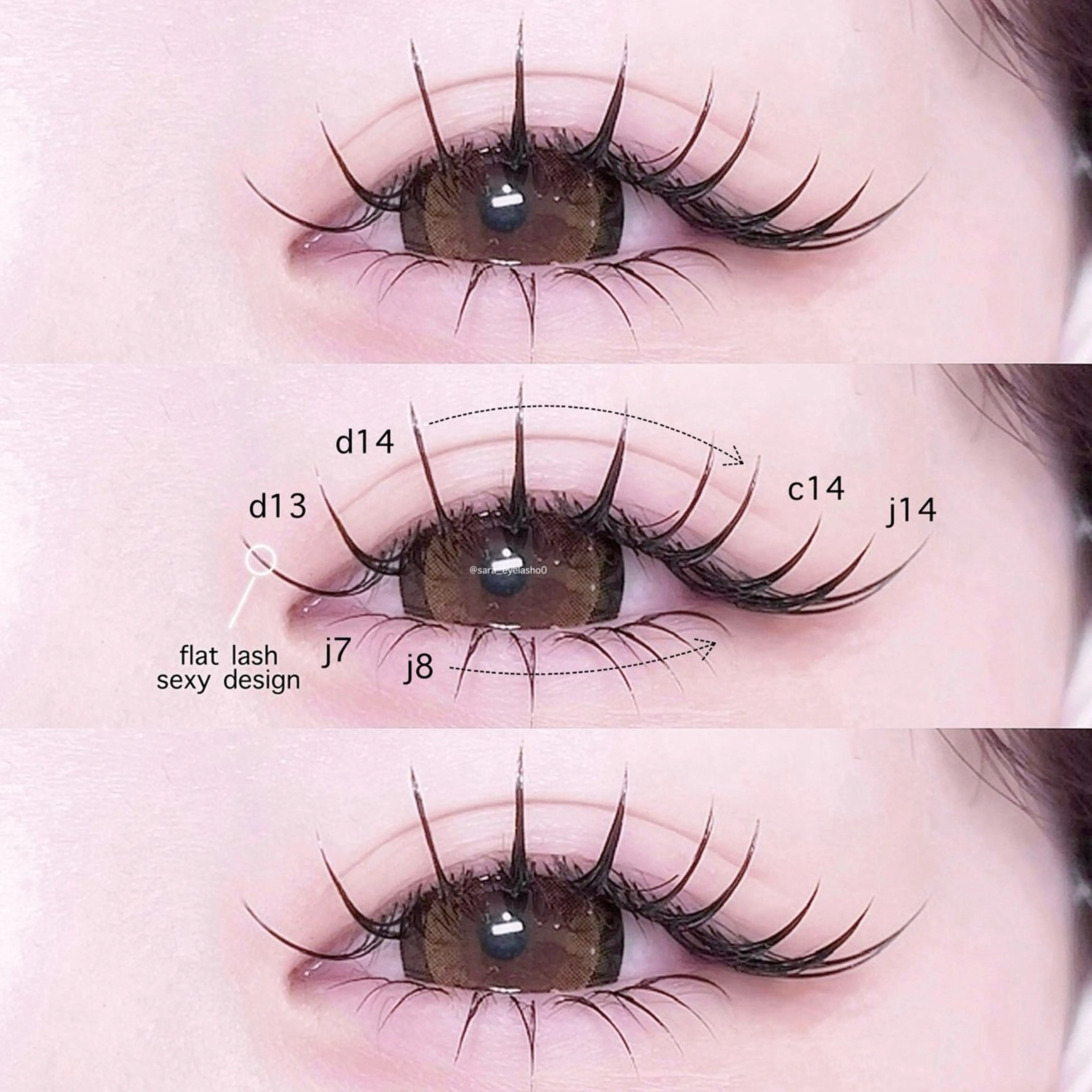 マツエク・マツパ eyelist SARA🎀のマツエク・マツパデザイン