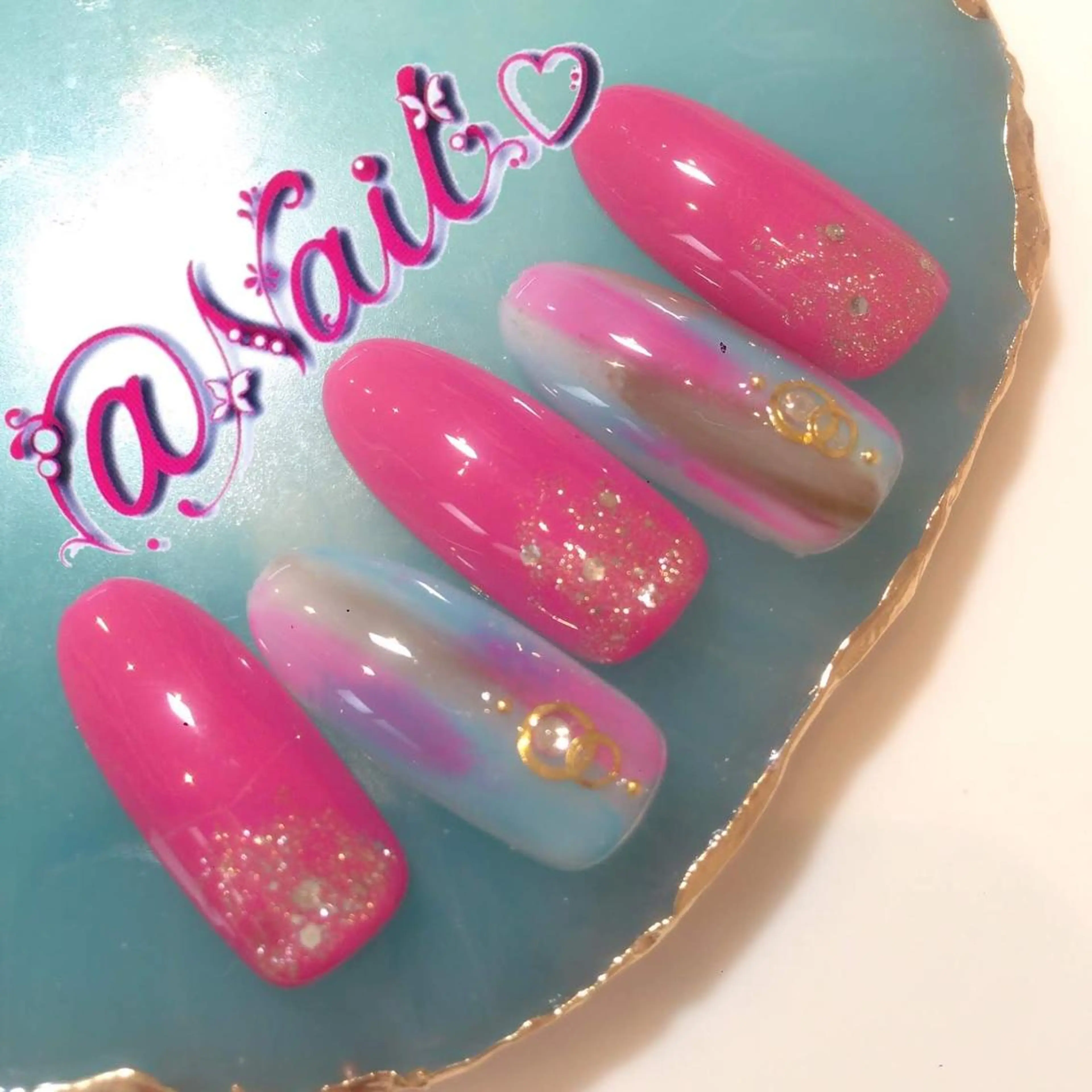 ネイル ネイルチップ 小尾 栞のネイルデザイン