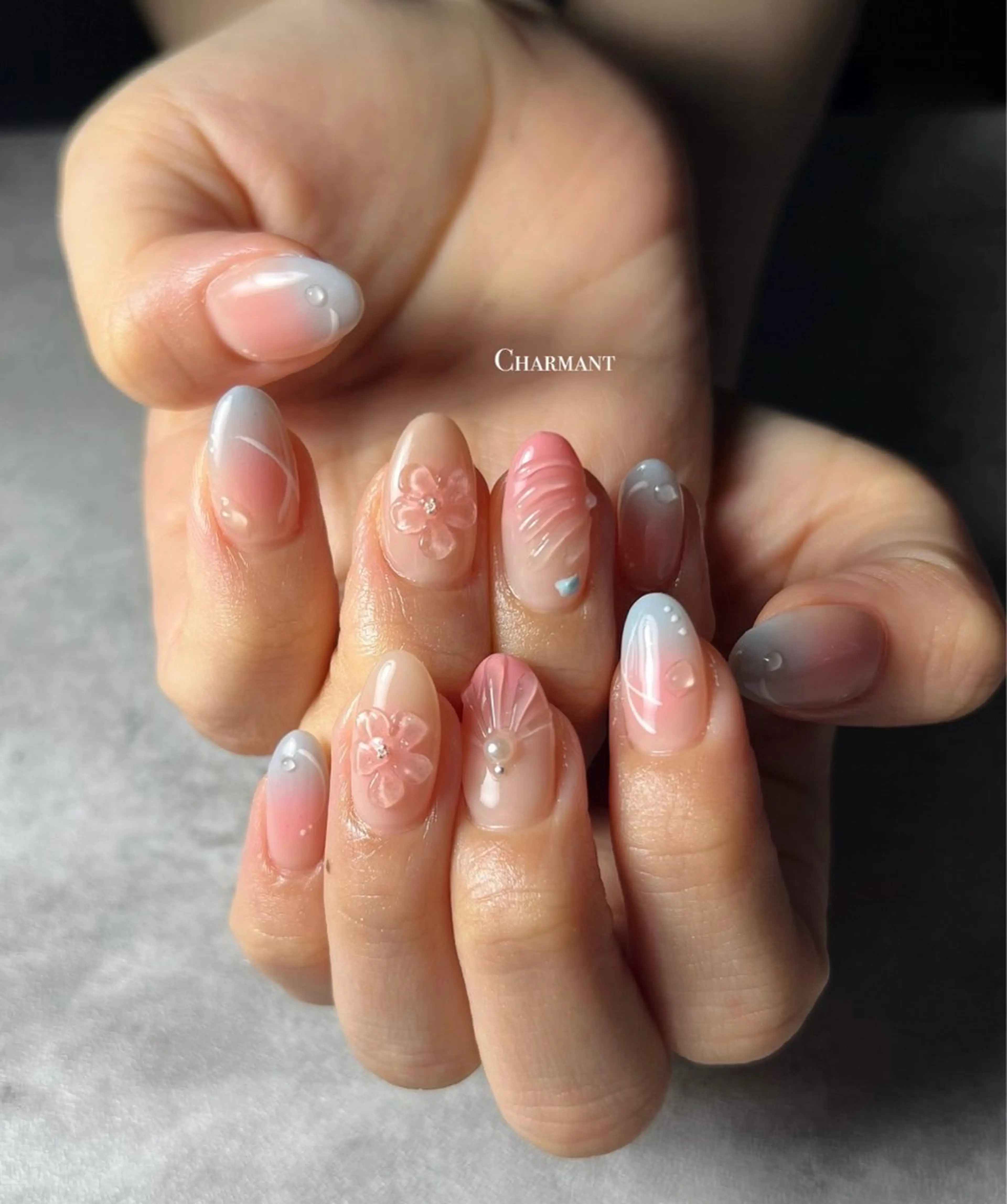 ネイル ハンドネイル Minako 【Charmant】のネイルデザイン