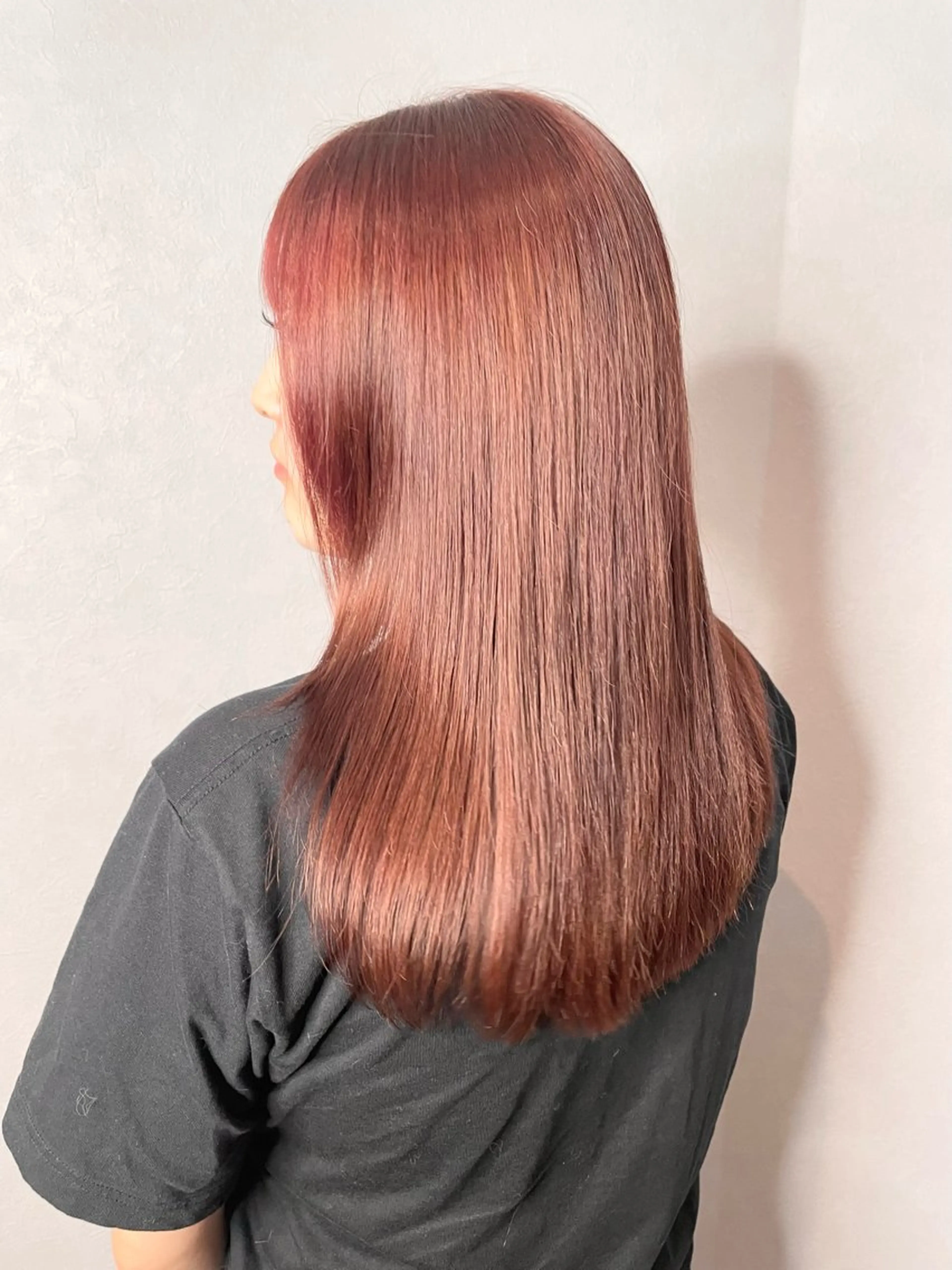 ロング カラー レッドカラー ヘアカラー トリートメント hair studio Peace所属・🎀豊橋/豊川🎀 ハイトーンうらら🎀のヘアスタイル