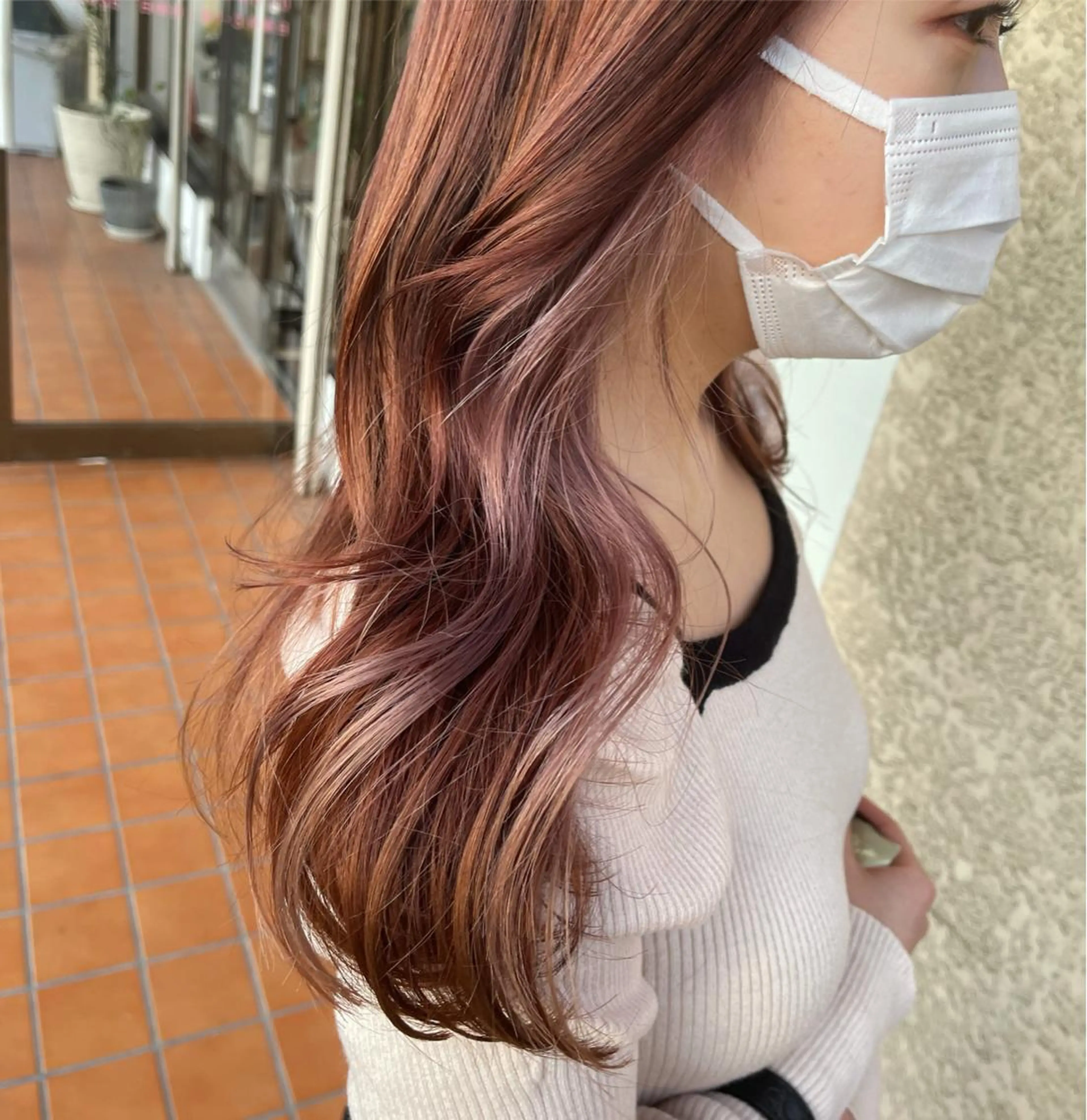 【新規】インナーカラーorイヤリングカラー🦊🤍✨の写真