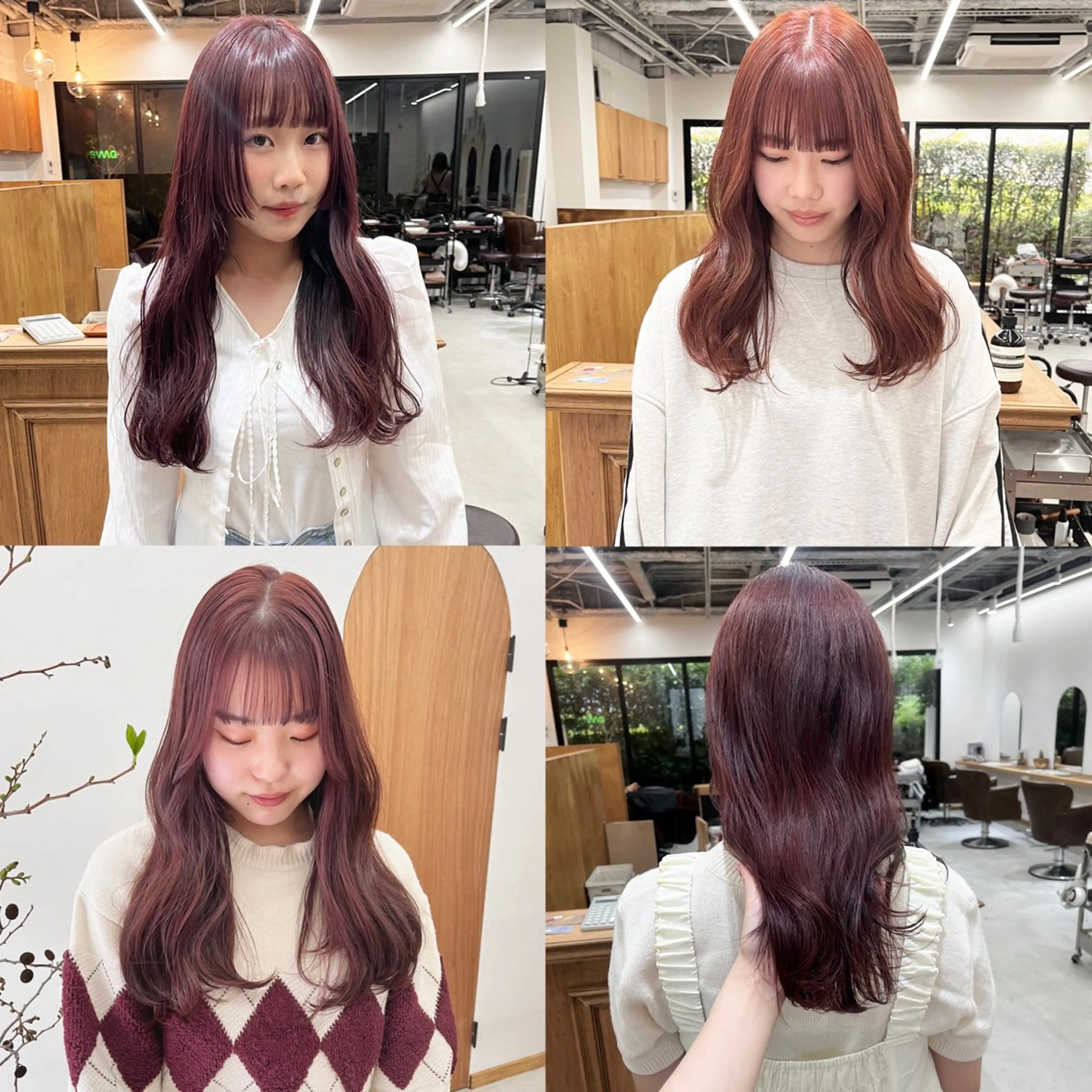 セミロング カラー ヘアアレンジ ブリーチ ダブルカラー ブリーチなしカラー カット ヘアカラー トリートメント ena/ブリーチなし 透明感・レイヤー🎀のヘアスタイル