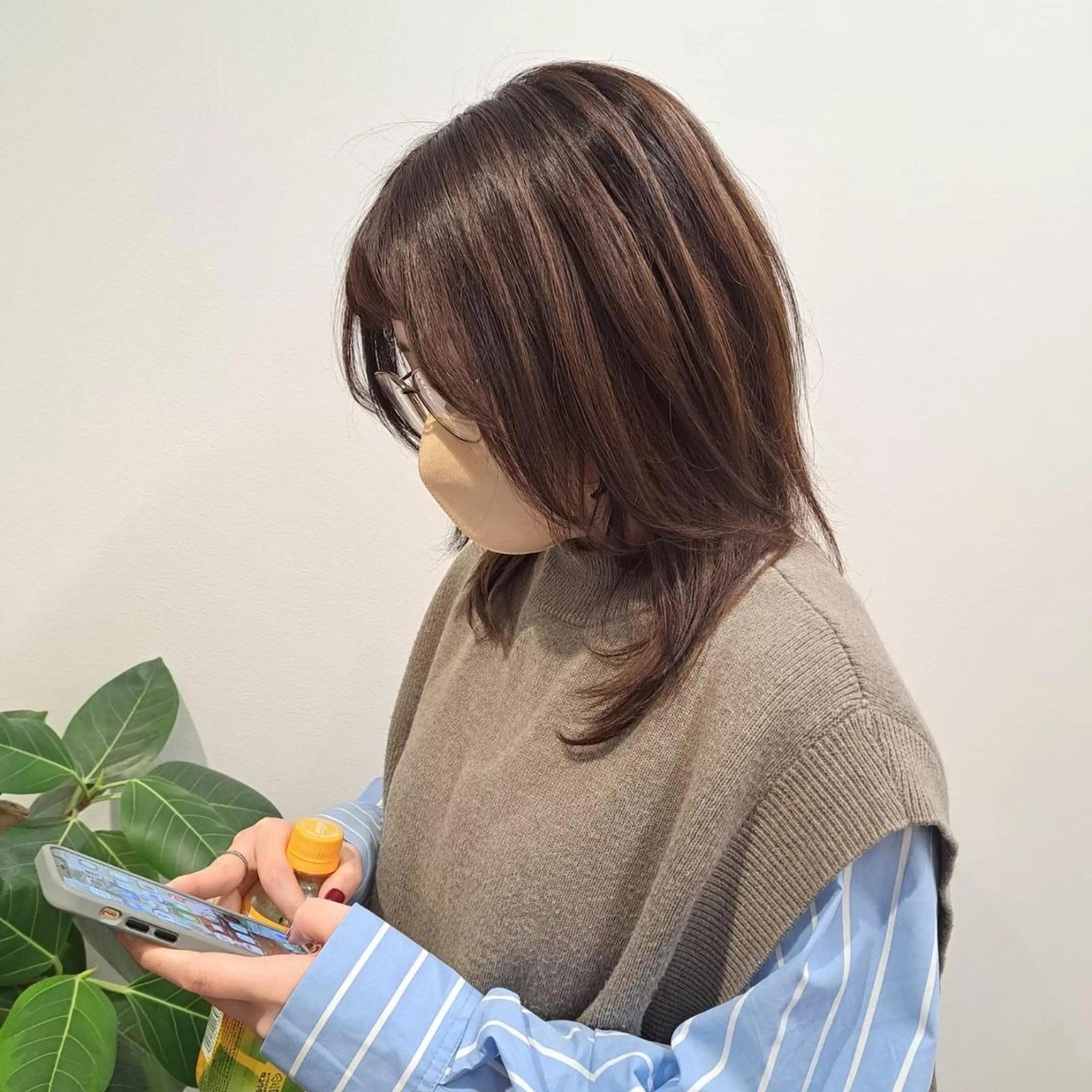 ミディアム カラー 西新  MAHIRO 🩵🫧艶髪🩵🫧のヘアスタイル