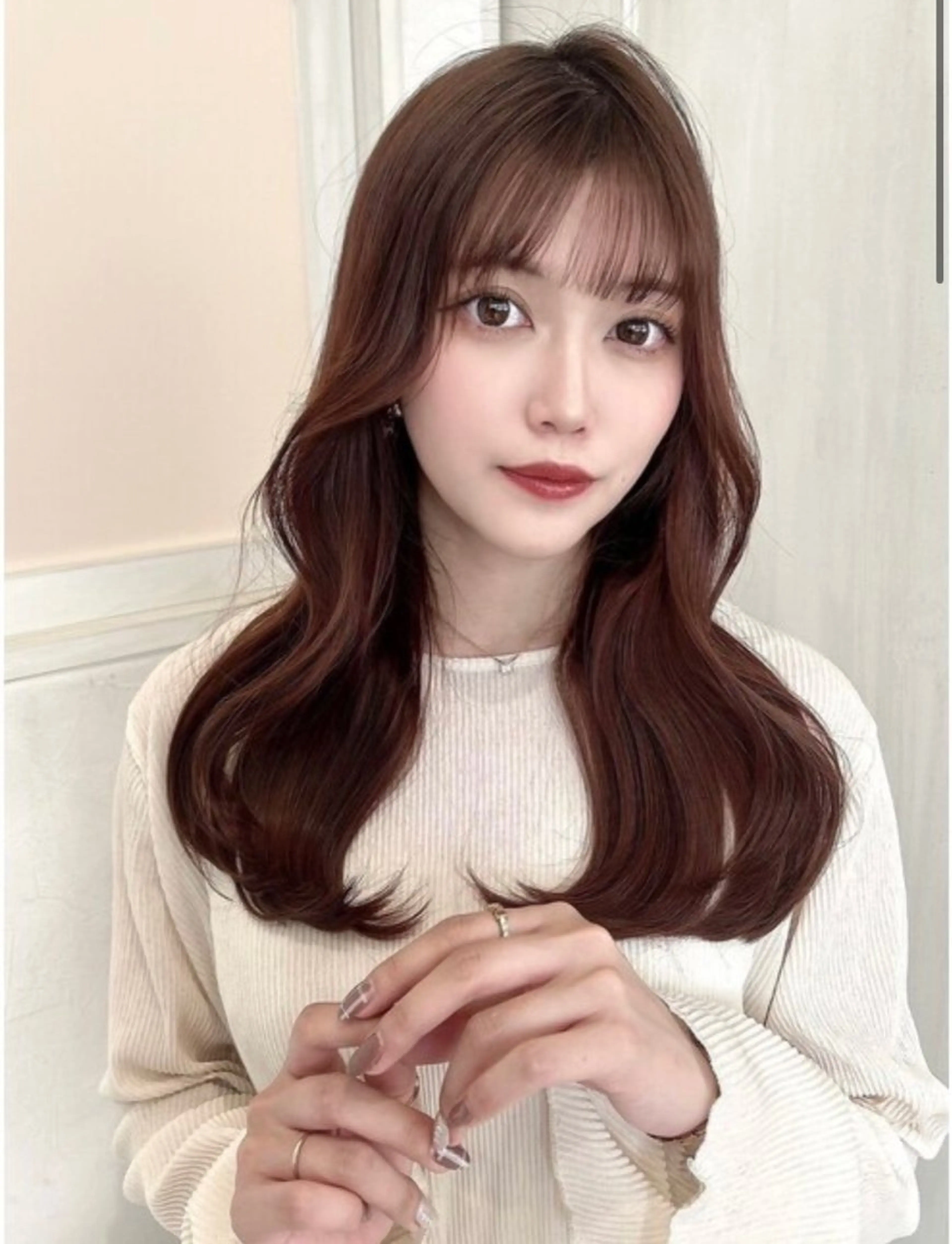 セミロング 静岡/草薙パーマ メンズバレイヤージュのヘアスタイル