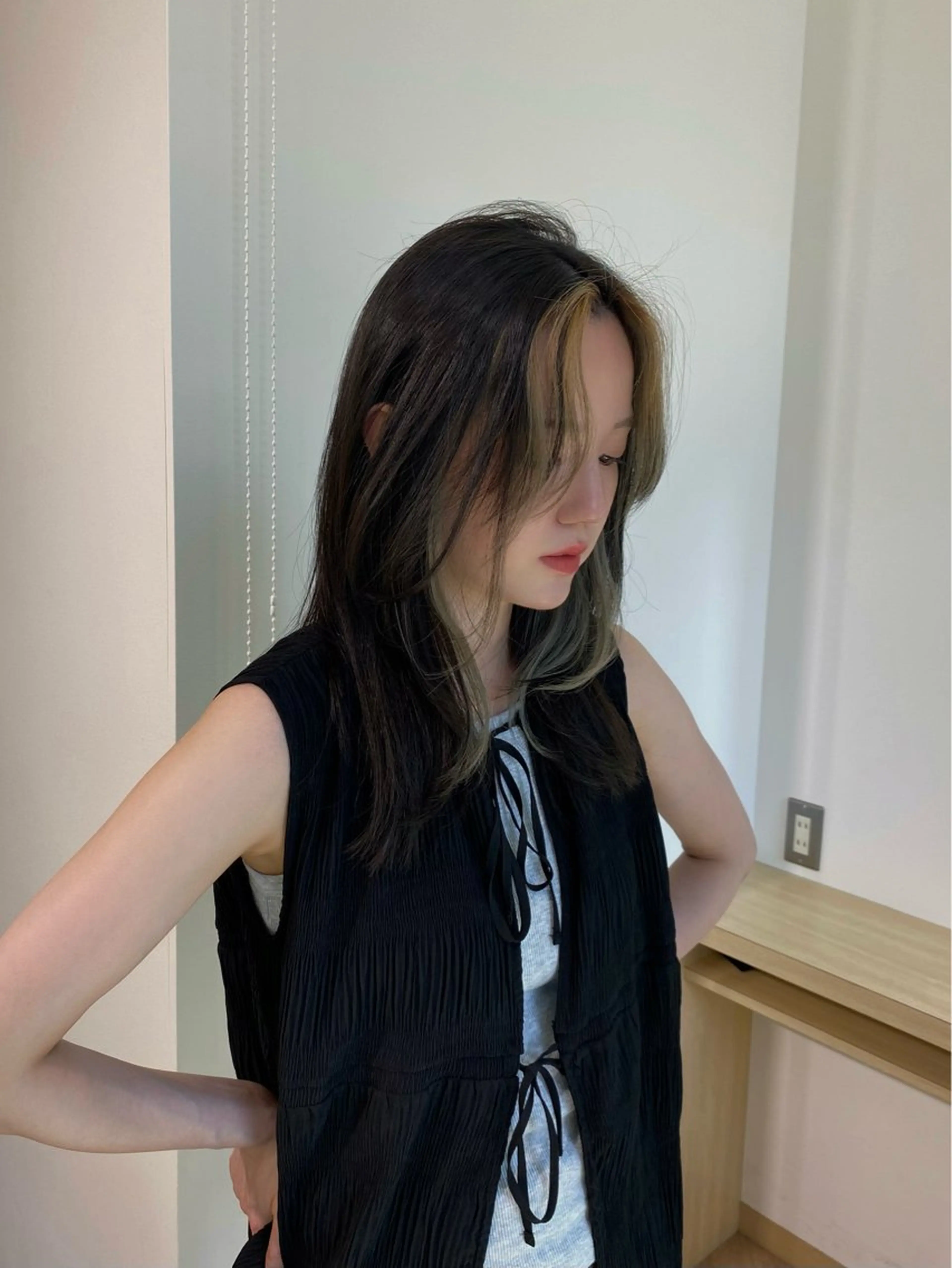 セミロング カラー Yamada Ami🪐のヘアスタイル