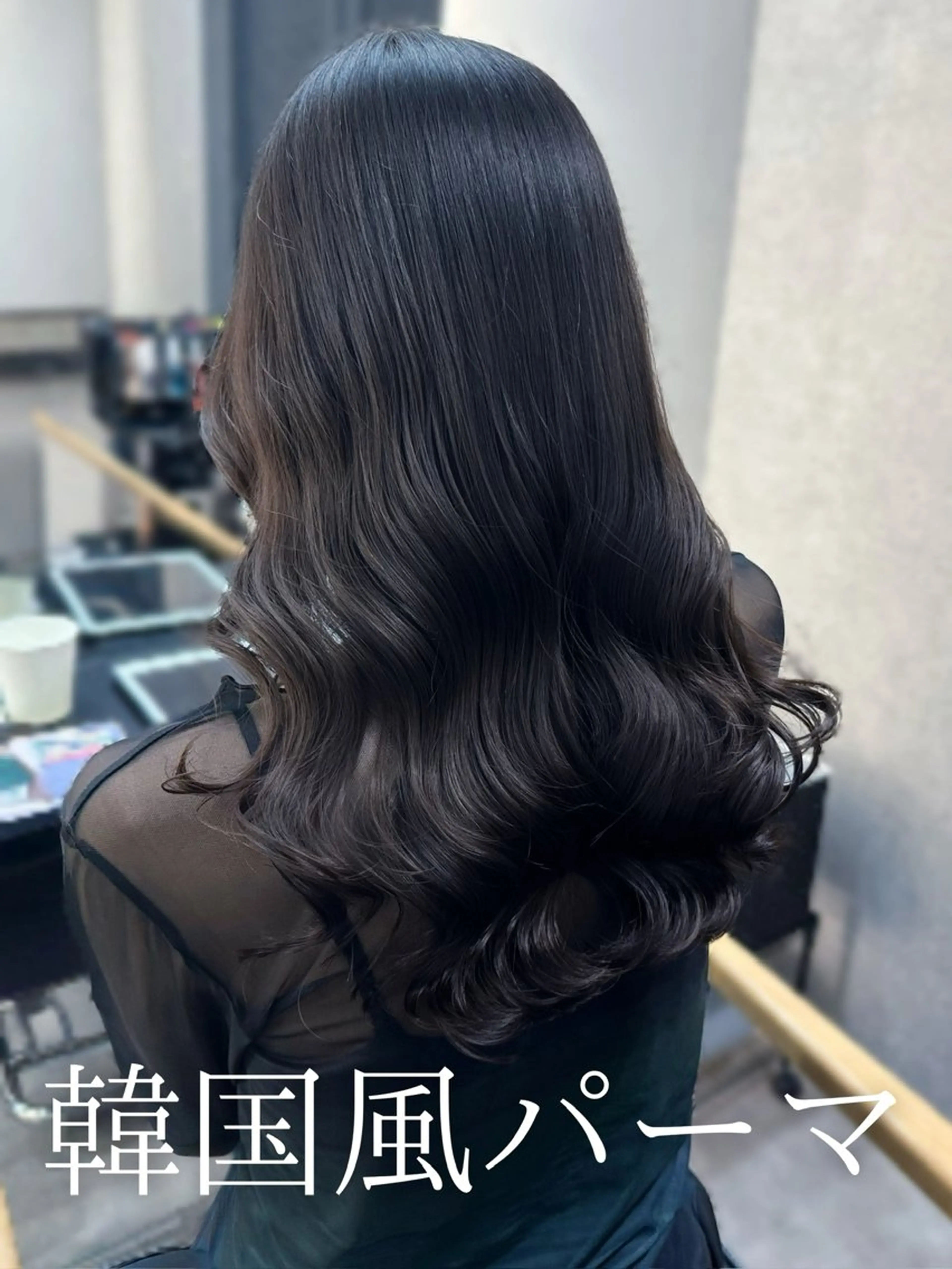 セミロング 韓国風パーマ/ 韓国ヘア/大森千寛のヘアスタイル