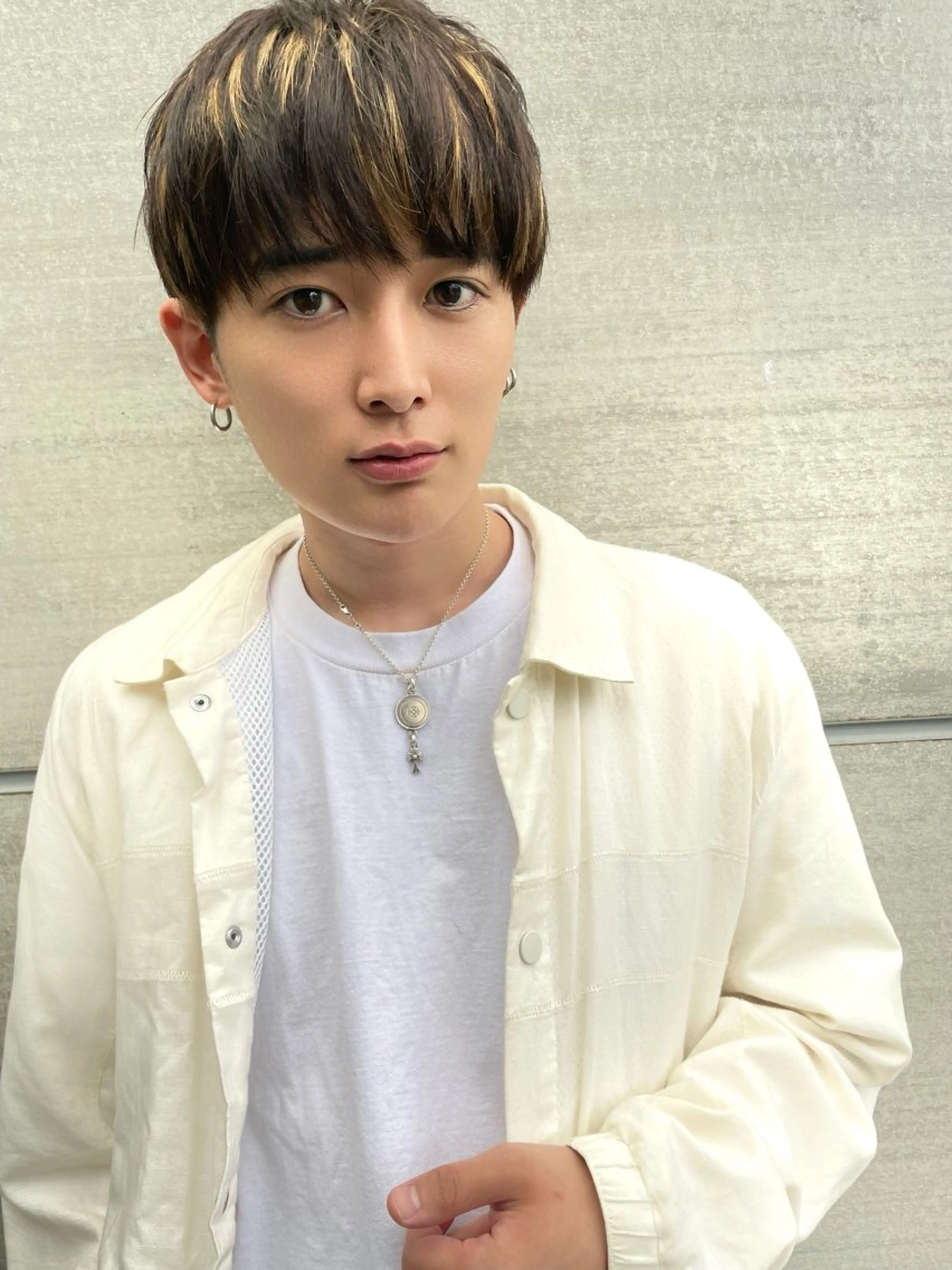 【男性限定】ワンカラー＋メンズカット💈（白髪染も◎）マッシュ刈り上げmen'sカットショート韓国ミニモ学割の写真