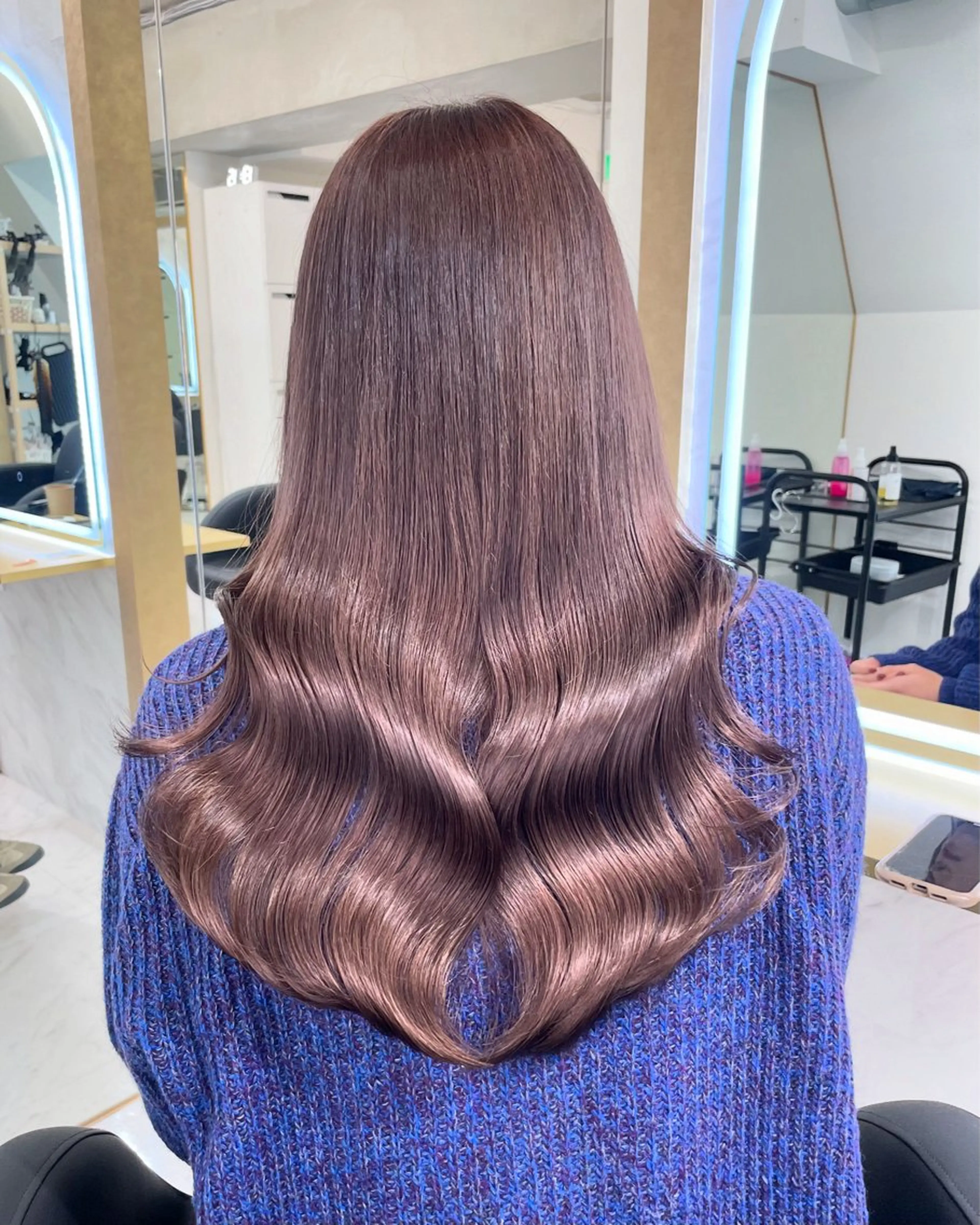 ロング カット ヘアカラー トリートメント loa所属・🔗透明感カラー🔗 エクステ✂️はるちかのヘアスタイル