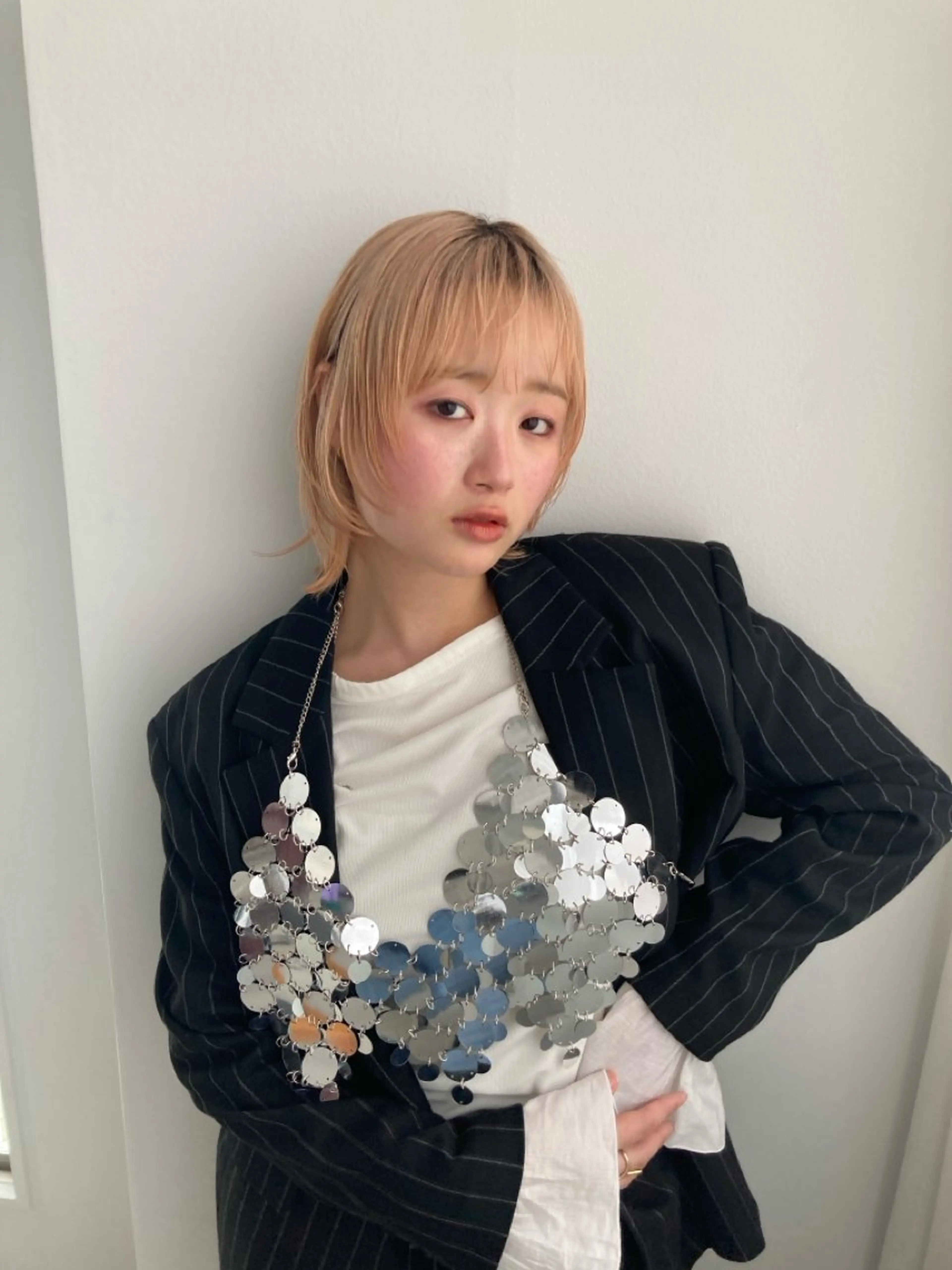 似合わせカット💇🏻‍♀️＋ブリーチ ダブルカラー🪩✨【Wカラー/ハイトーン/似合わせカラー/梅田/茶屋町】の写真