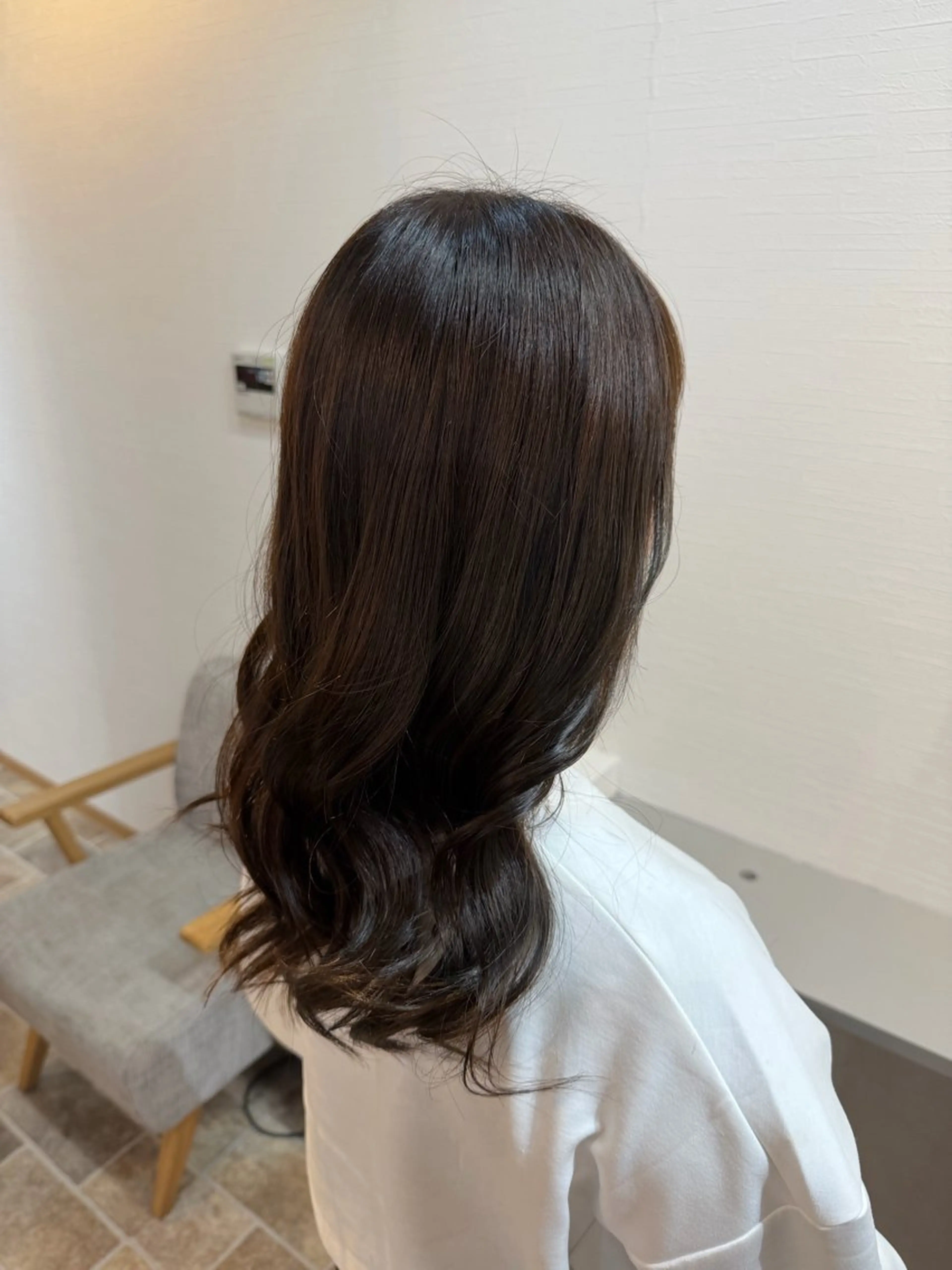 セミロング カラー ブラウンカラー STAR-RIVER所属・AYANE／ 艶カラー🌟のヘアスタイル