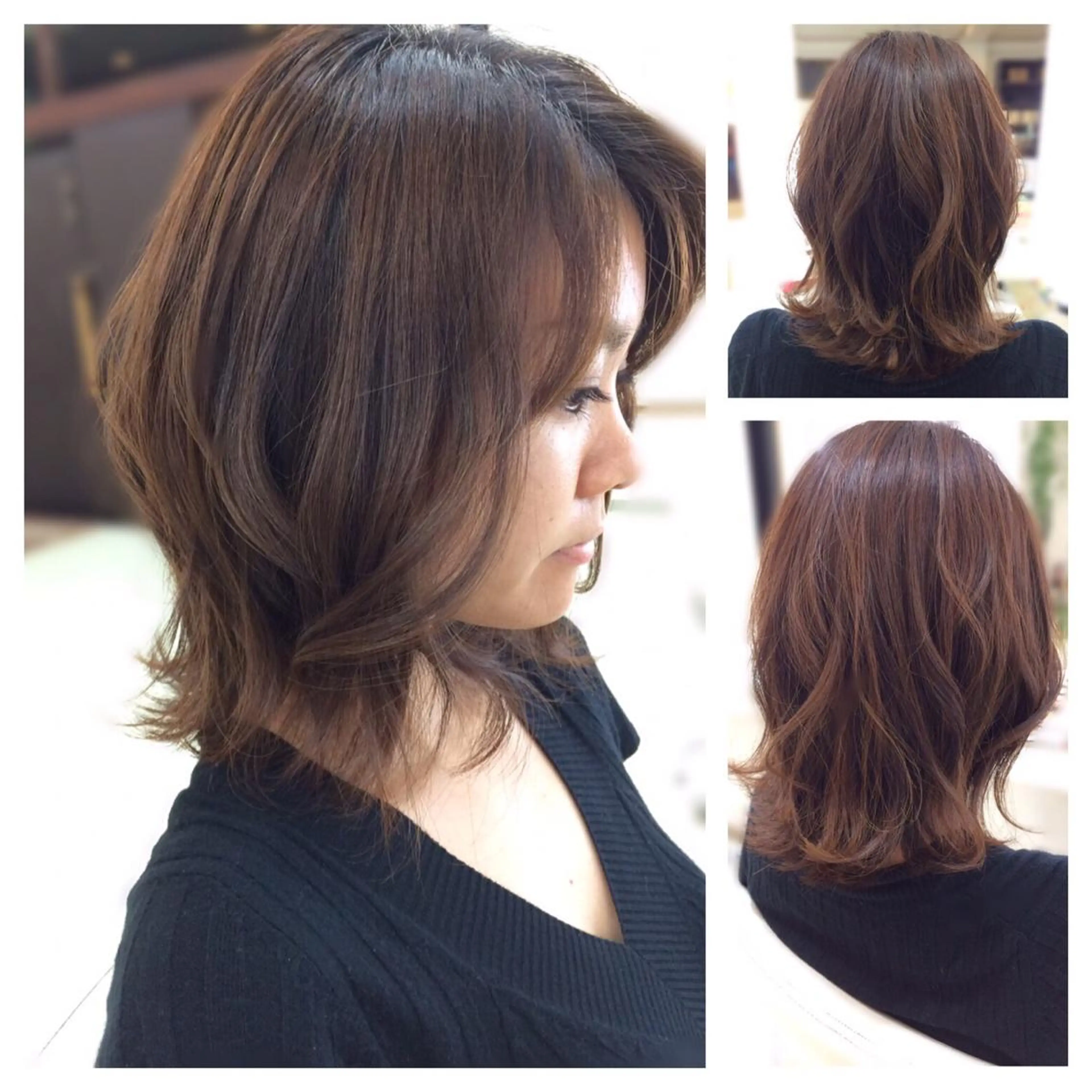 ミディアム いけだ ゆうのヘアスタイル