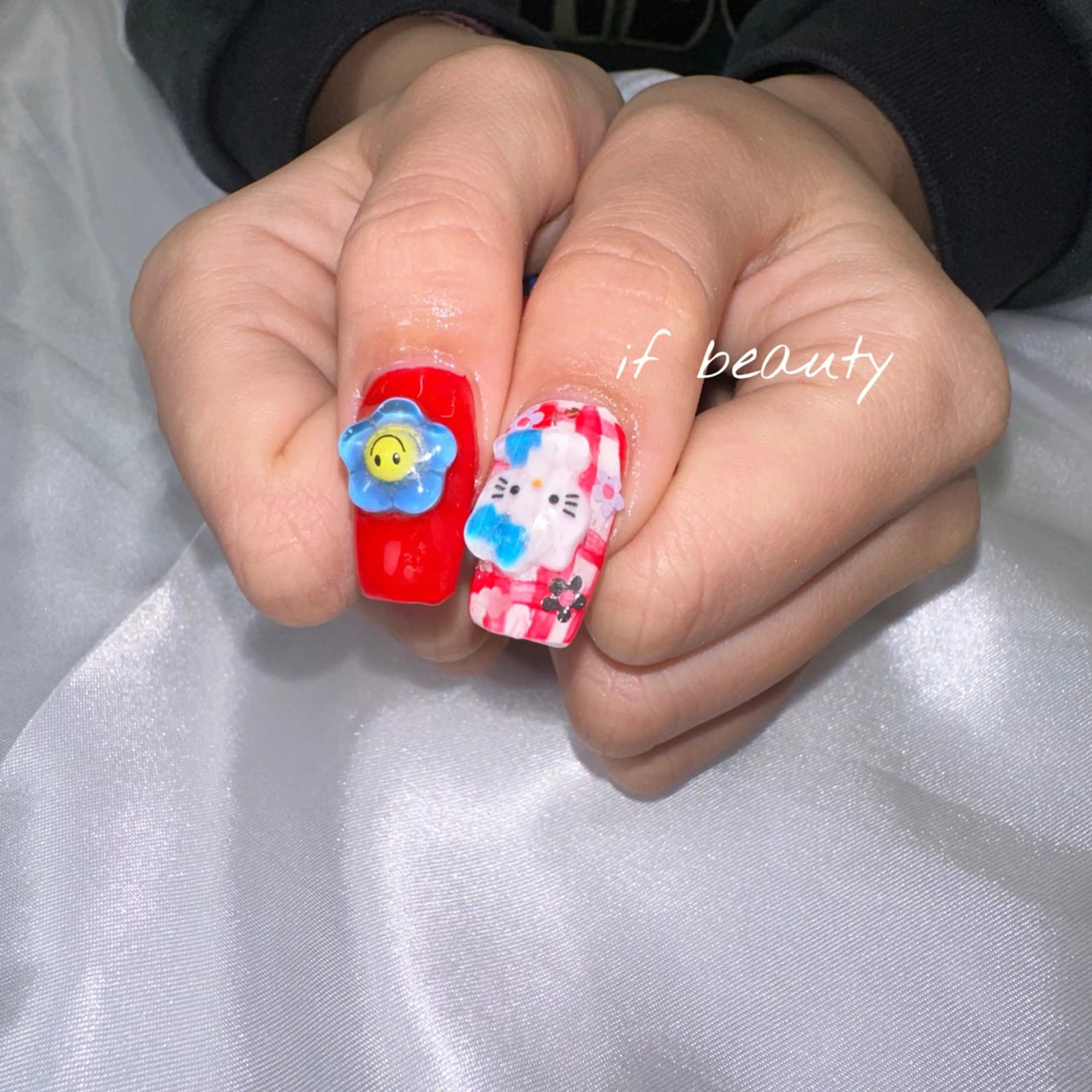 ネイル アートネイル ジェルネイル ニュアンスネイル パラジェル ワンホンネイル ハンドネイル if Hair＆Nail Salon所属・IKA /海外ネイル /個性派/ワンホンのネイルデザイン