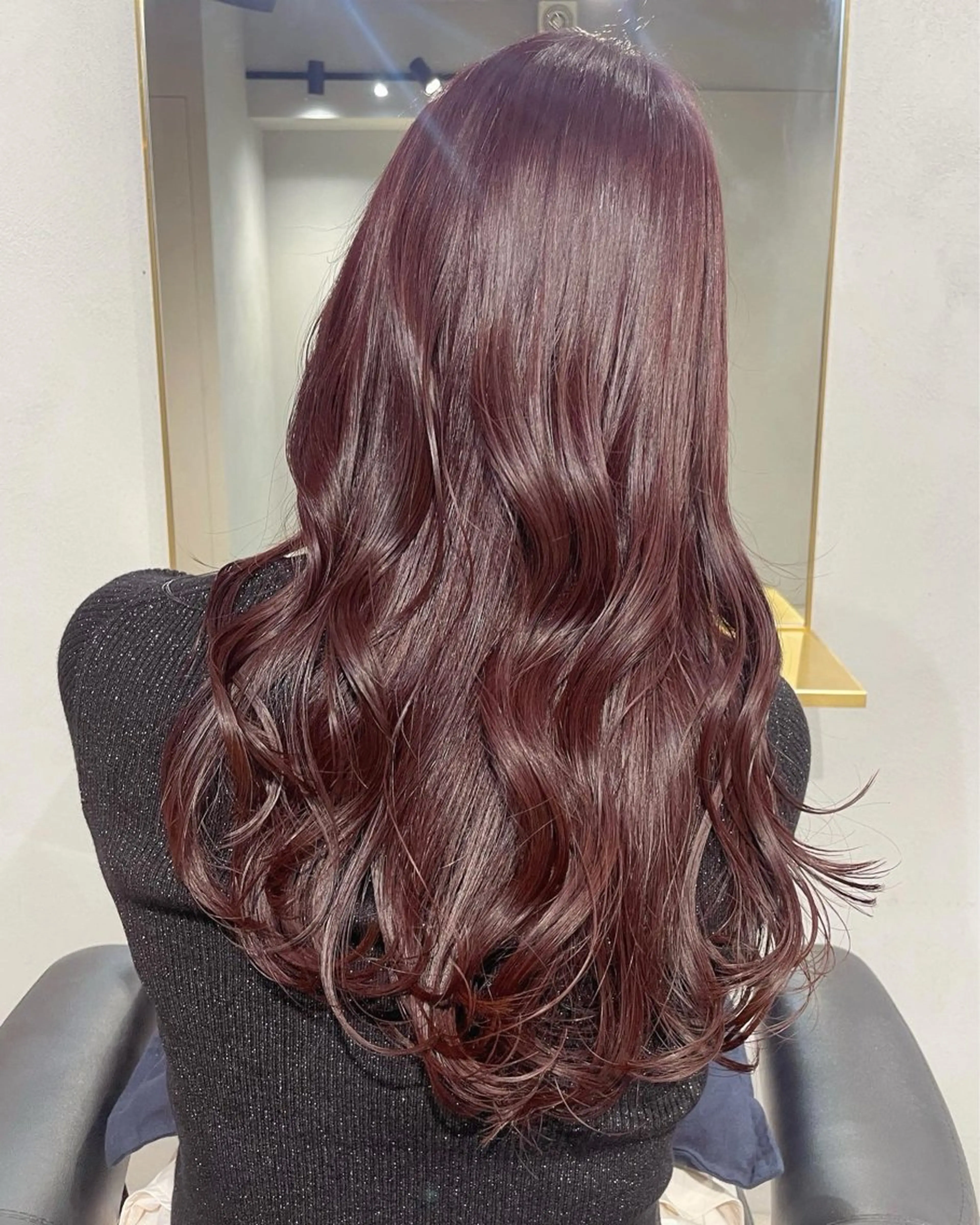 ロング カラー ブリーチ 透明感カラー ダブルカラー ラベンダーカラー ブリーチなしカラー 【表参道】Ruri デジタルパーマのヘアスタイル