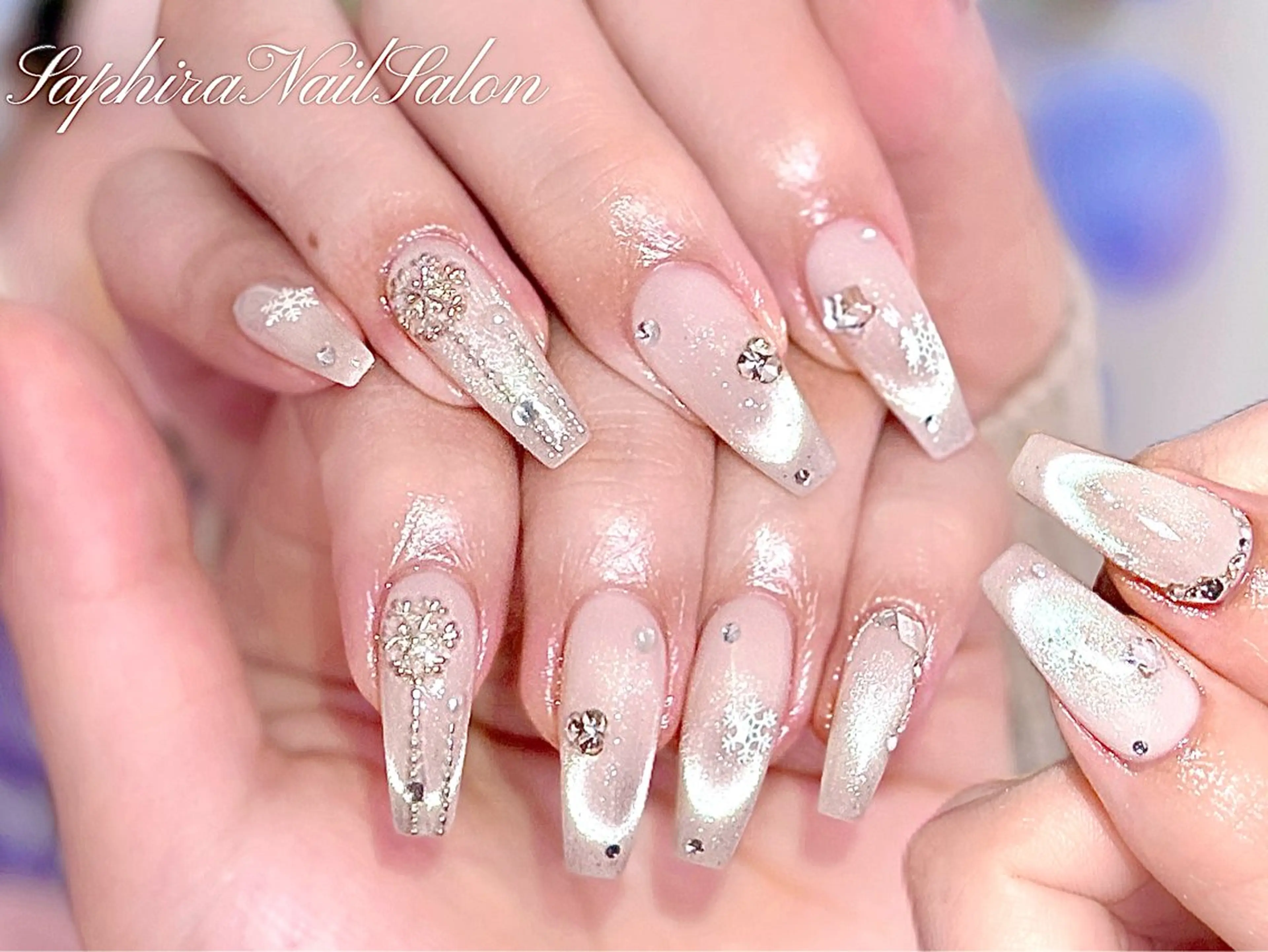 カラー ハンドネイル Saphiraネイル サロン錦糸町のネイルデザイン