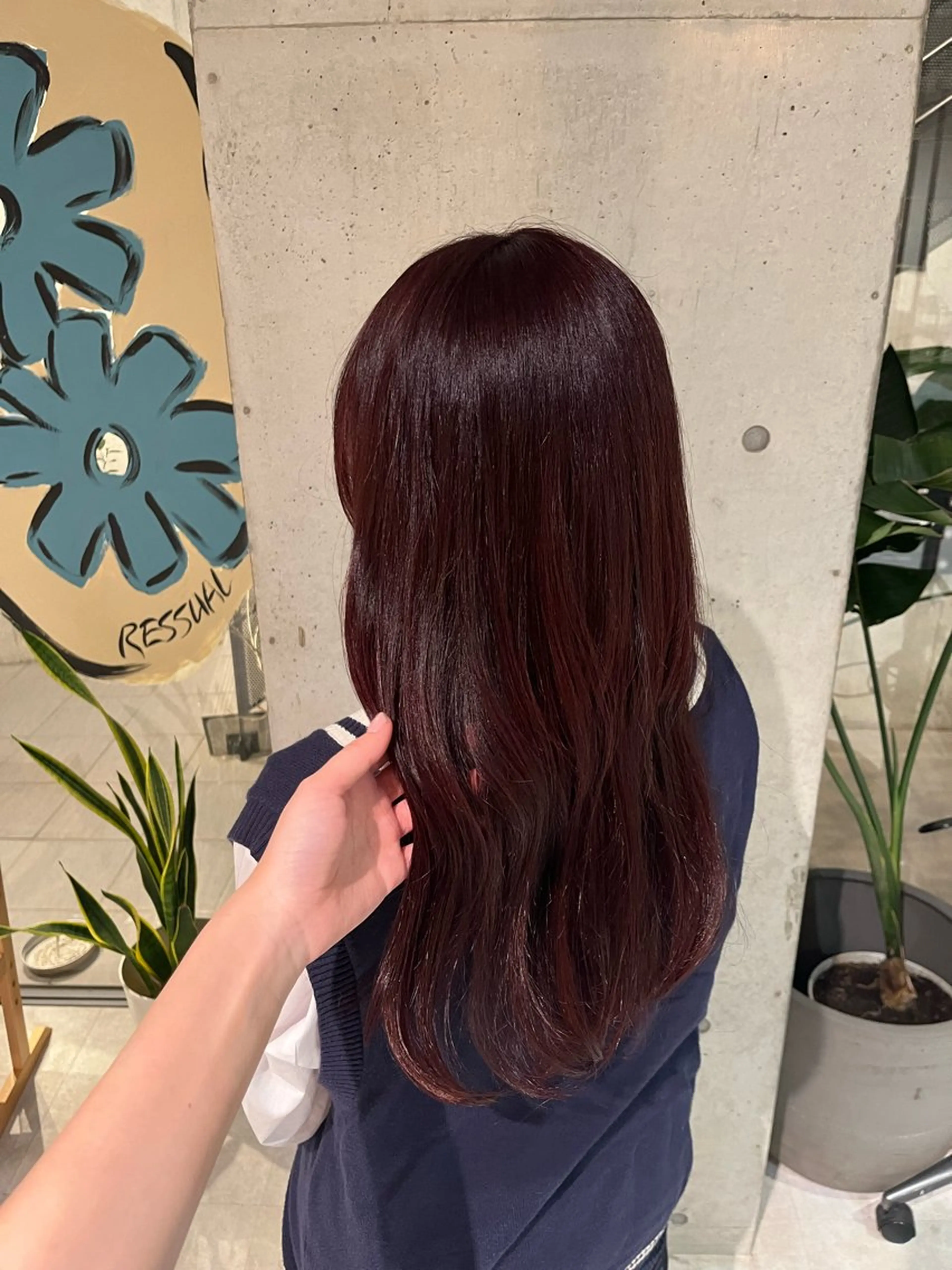 ロング カラー ブリーチ ラベンダーカラー ブリーチなしカラー ピンクカラー ピンクラベンダー 菅野 紗弥のヘアスタイル