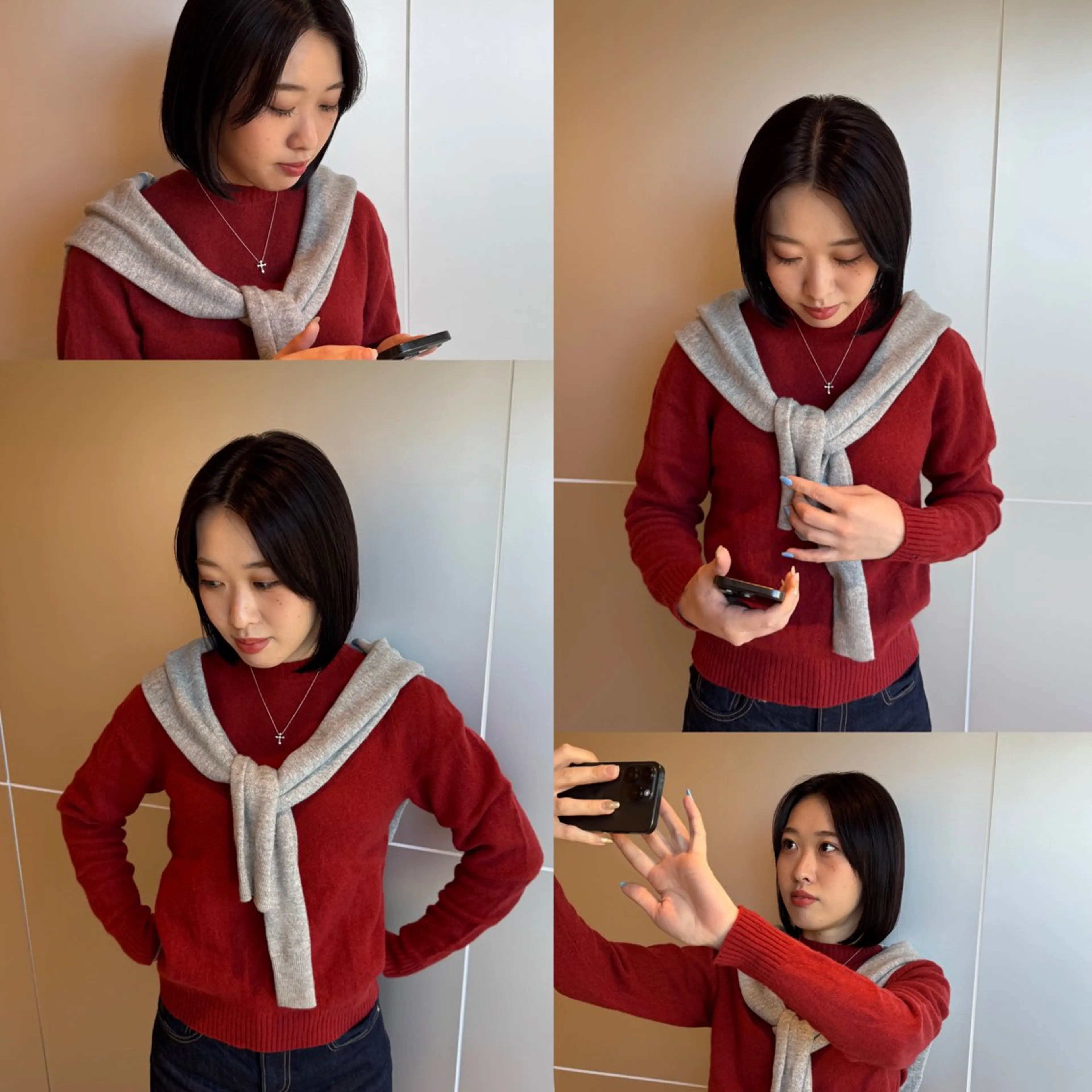 ショート カラー ブラウンカラー ダークブラウン Leina /メンズ /ボブ/ニュアンスのヘアスタイル