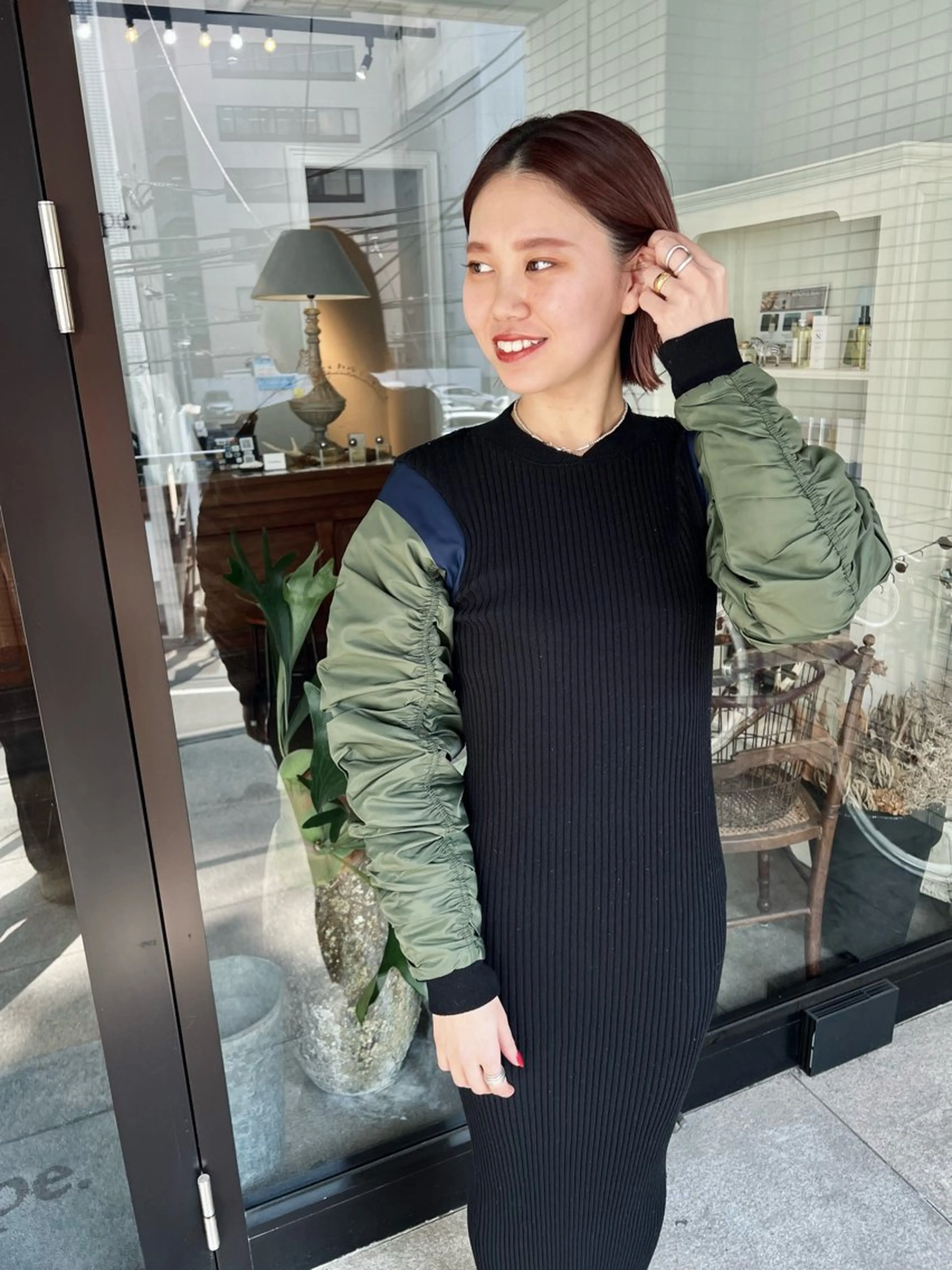 ショート カラー ボブ カット ヘアカラー 千葉 郁也のヘアスタイル