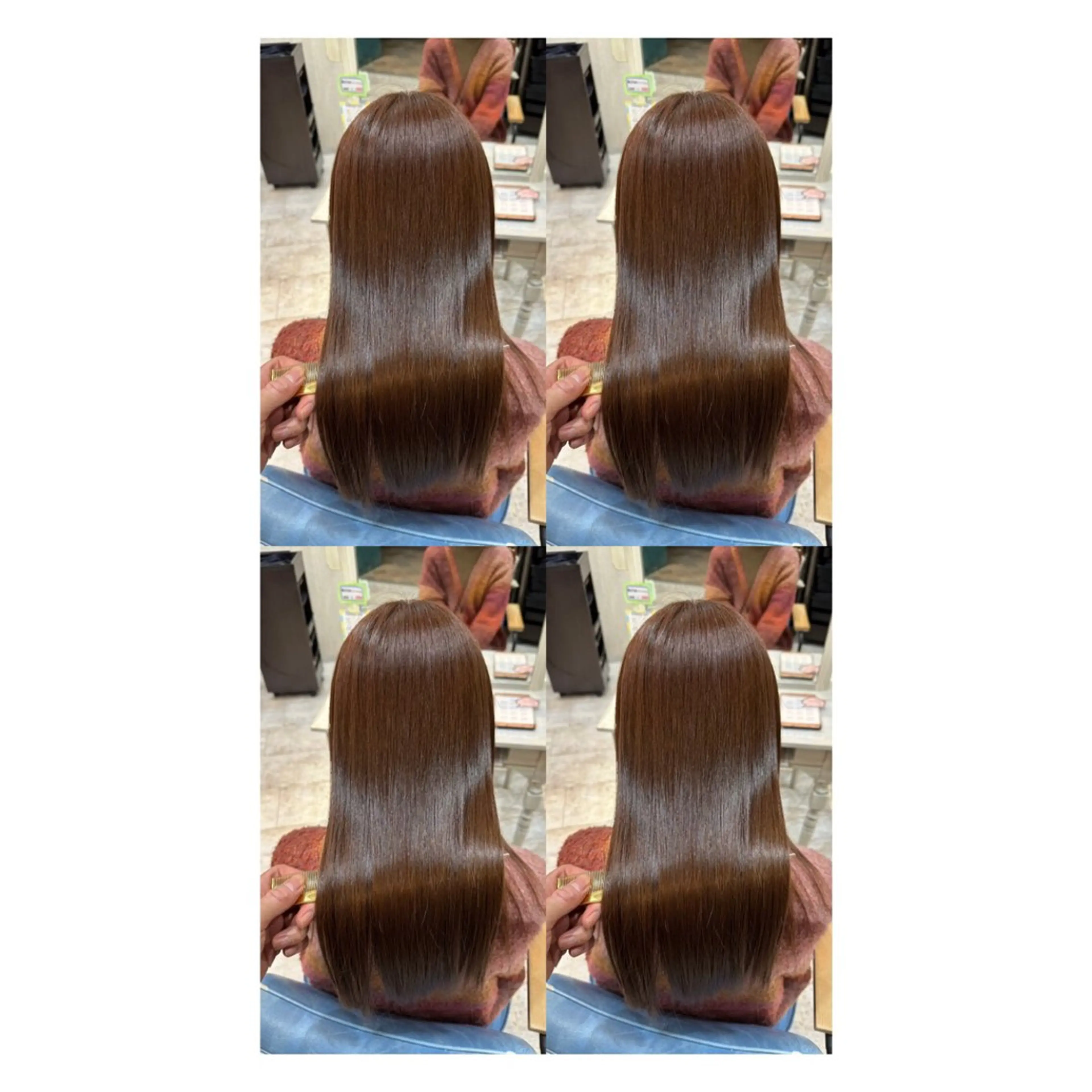 ロング カラー 透明感カラー 髪質改善 縮毛矯正 トリートメント カット ヘアカラー トリートメント 店長✨レイヤー✖️ 髪質改善✖️韓国ヘアのヘアスタイル