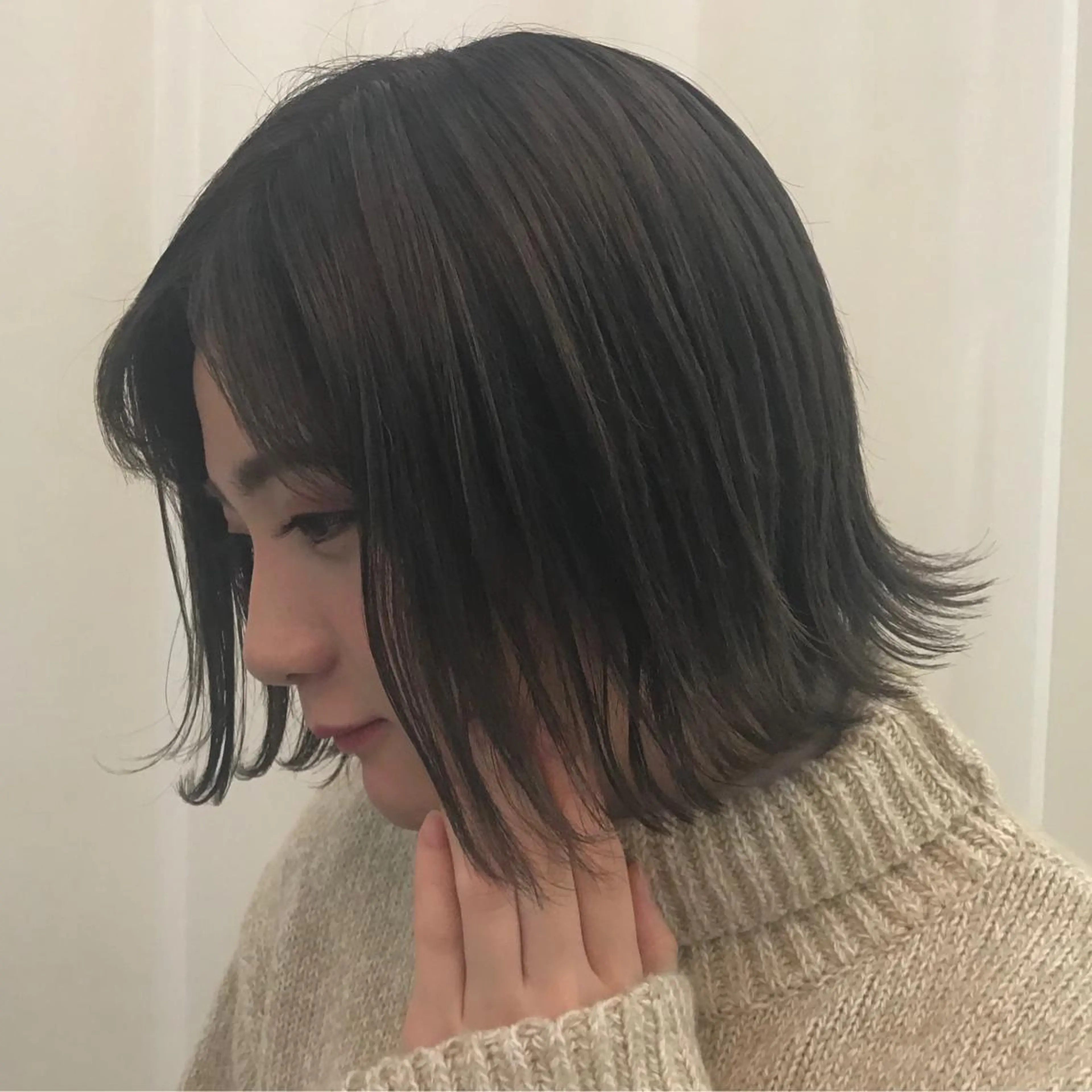 ミディアム カラー ウルフレイヤー エクステ/kokiのヘアスタイル