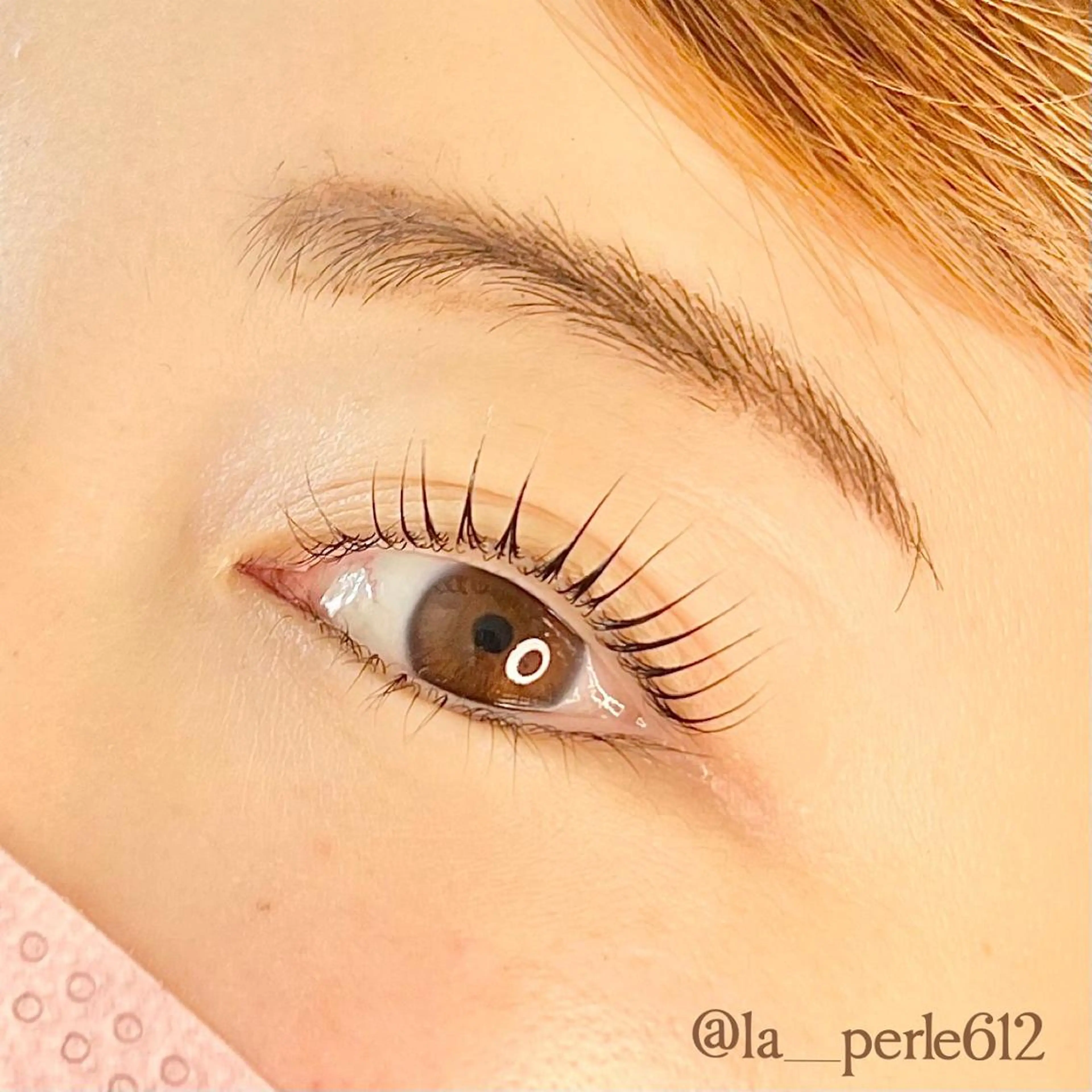 マツエク・マツパ パリジェンヌラッシュリフト まつげパーマ 一重×まつ毛パーマ マツパ LA PERLEのマツエク・マツパデザイン