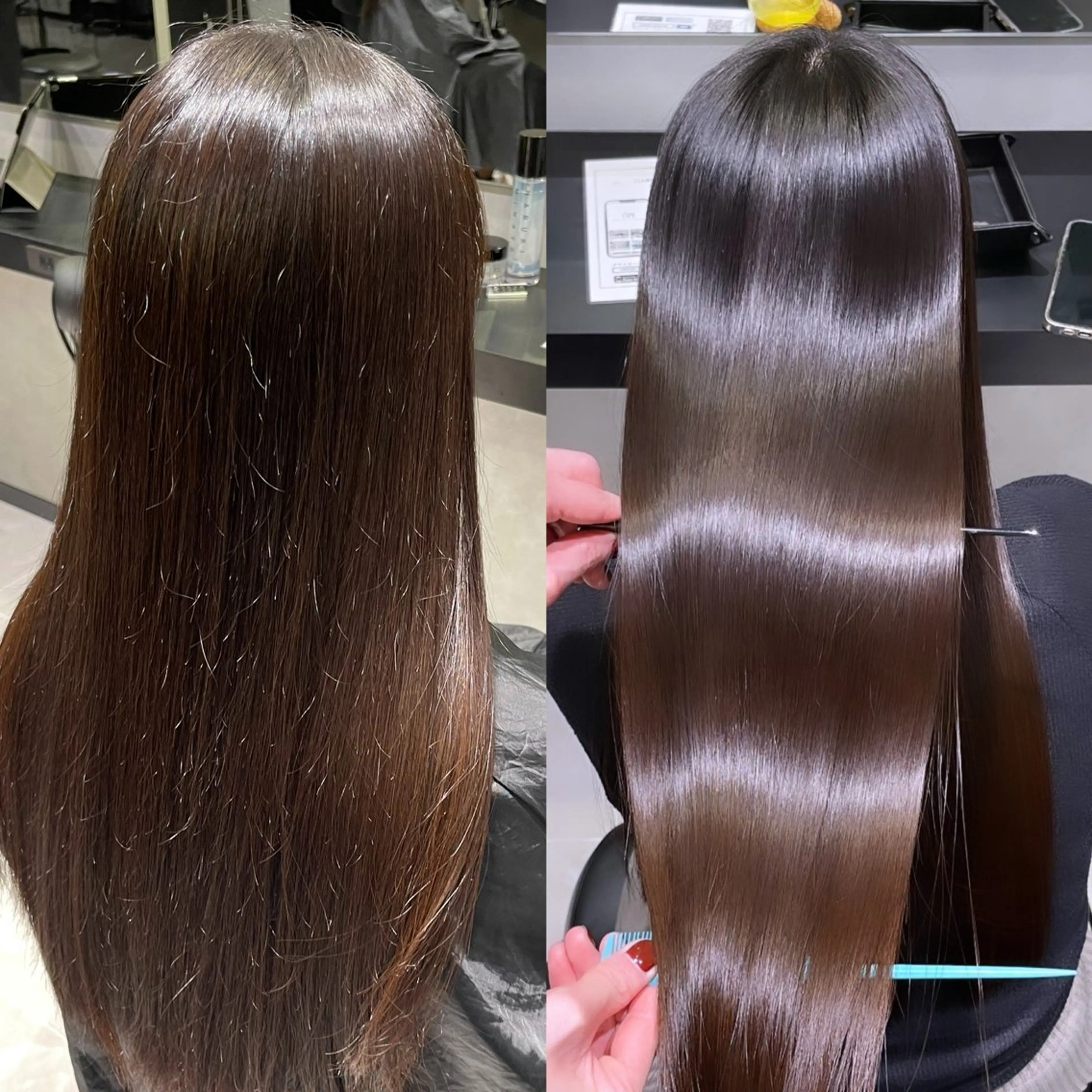 ロング 髪質改善 縮毛矯正 トリートメント 阿部 祥大のヘアスタイル