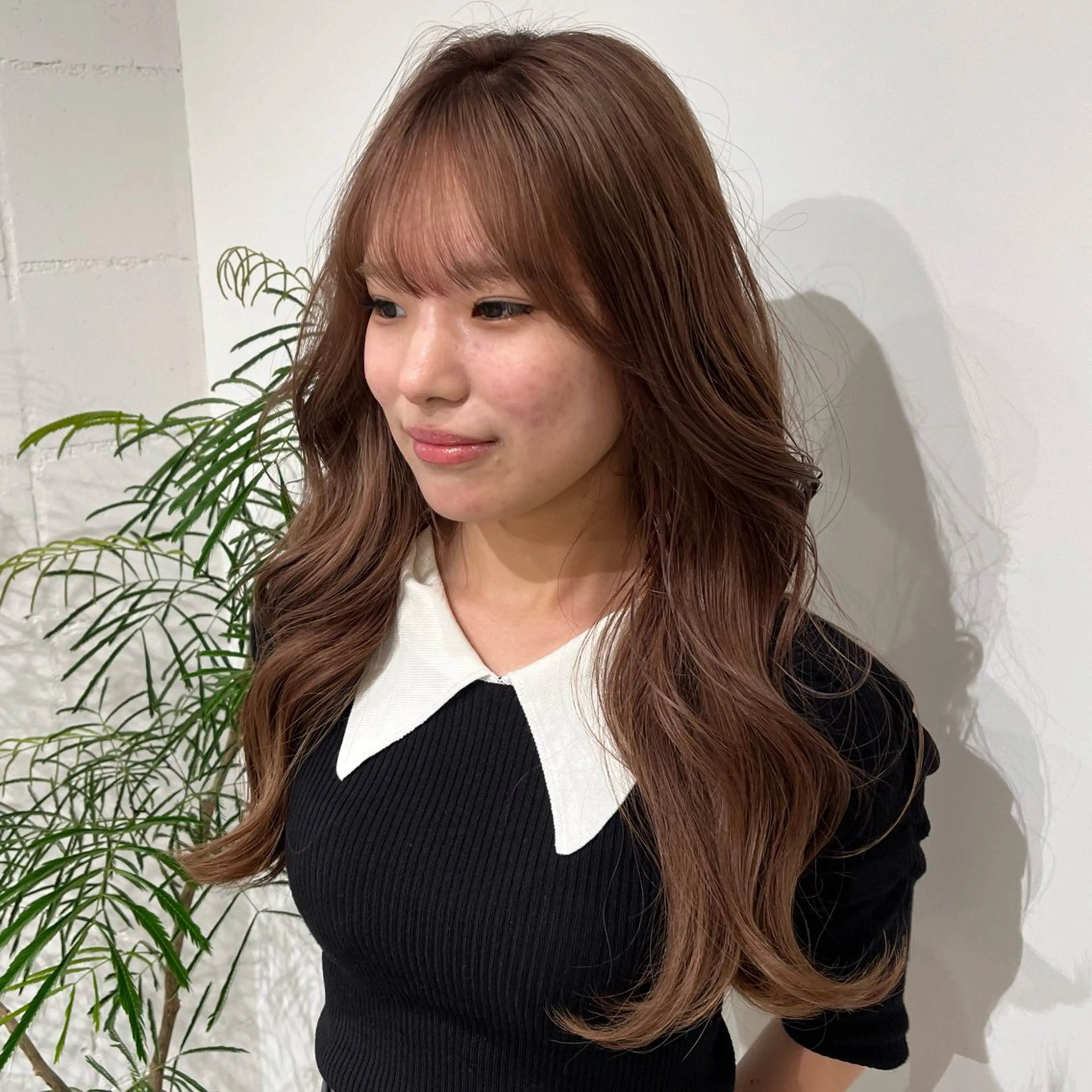 ロング カラー ベージュカラー ピンクカラー ピンクベージュ 🐰カラーモデル🐰 mihoのヘアスタイル