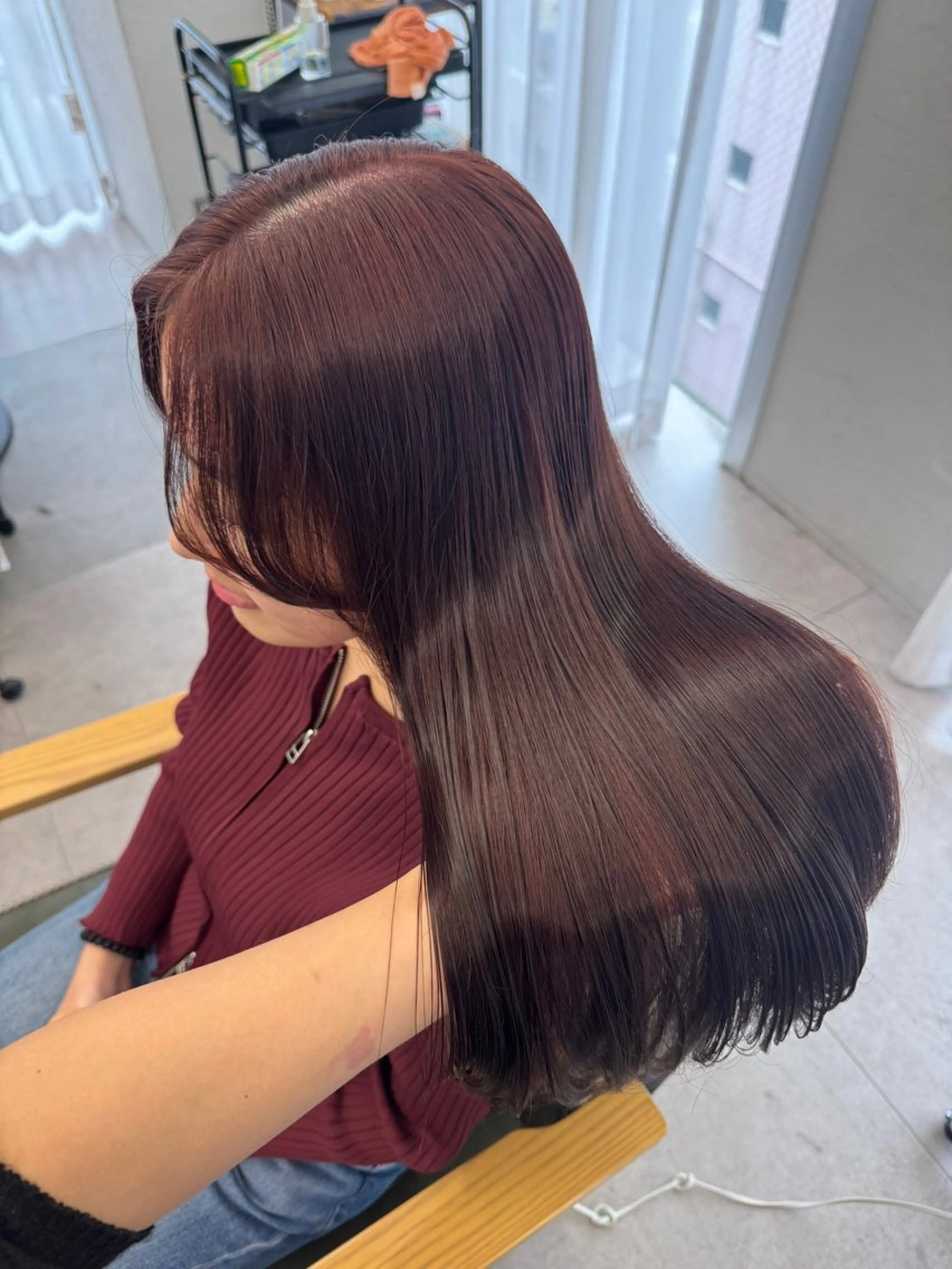 ロング カラー ヘアアレンジ 暖色系/透明感 治野心のヘアスタイル