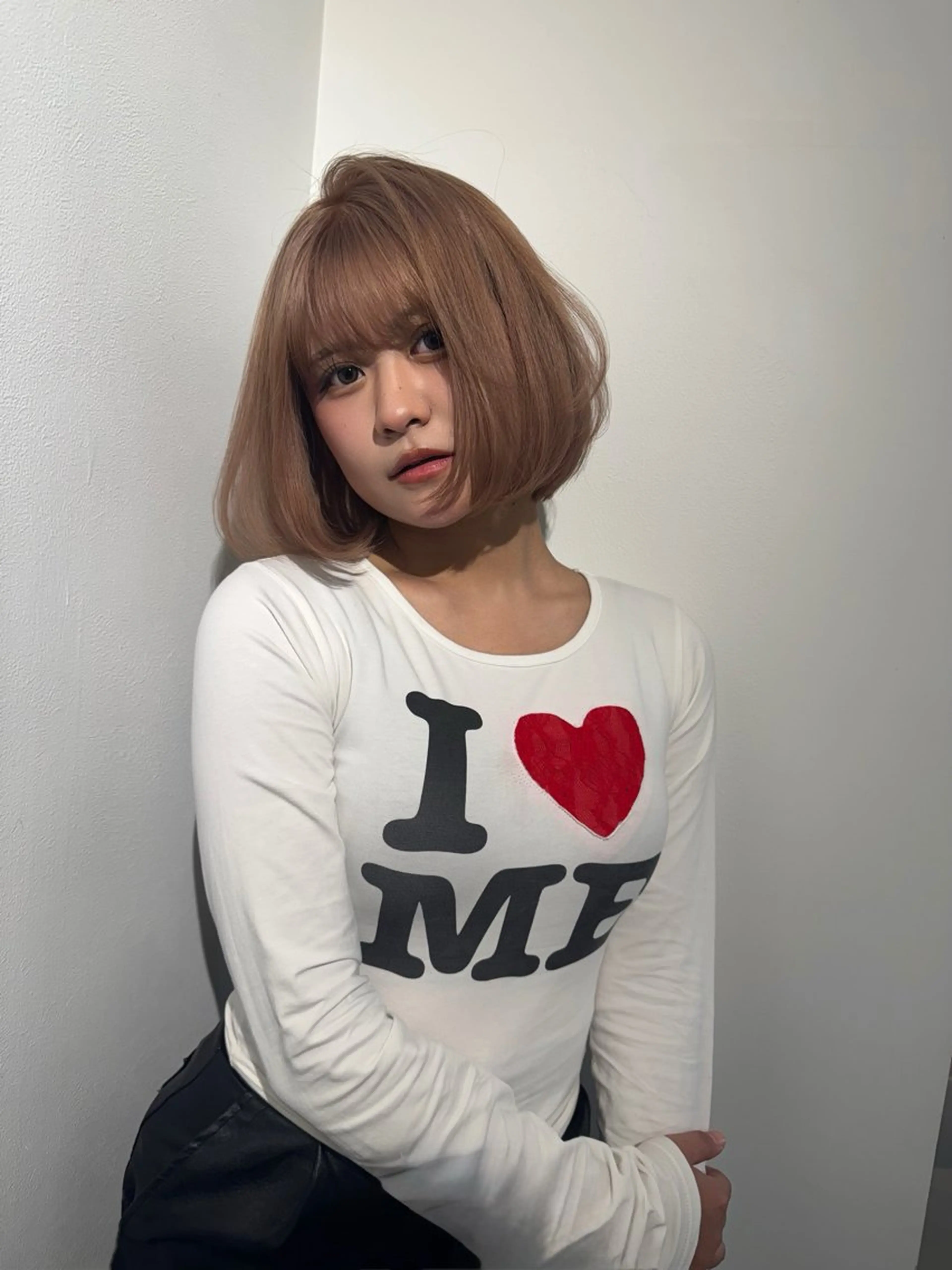 ミディアム カラー ヘアアレンジ 似合わせカット mina 🌷のヘアスタイル